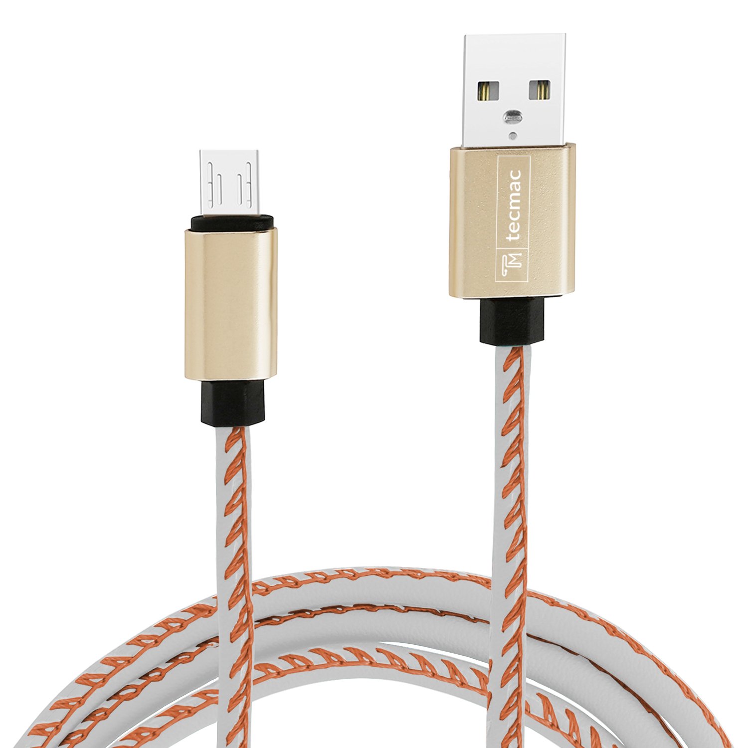 Tecmac TM-LT-MIC-WHT Micro-USB to USB Cable - 3.3 Feet (1 Meter) - (White)