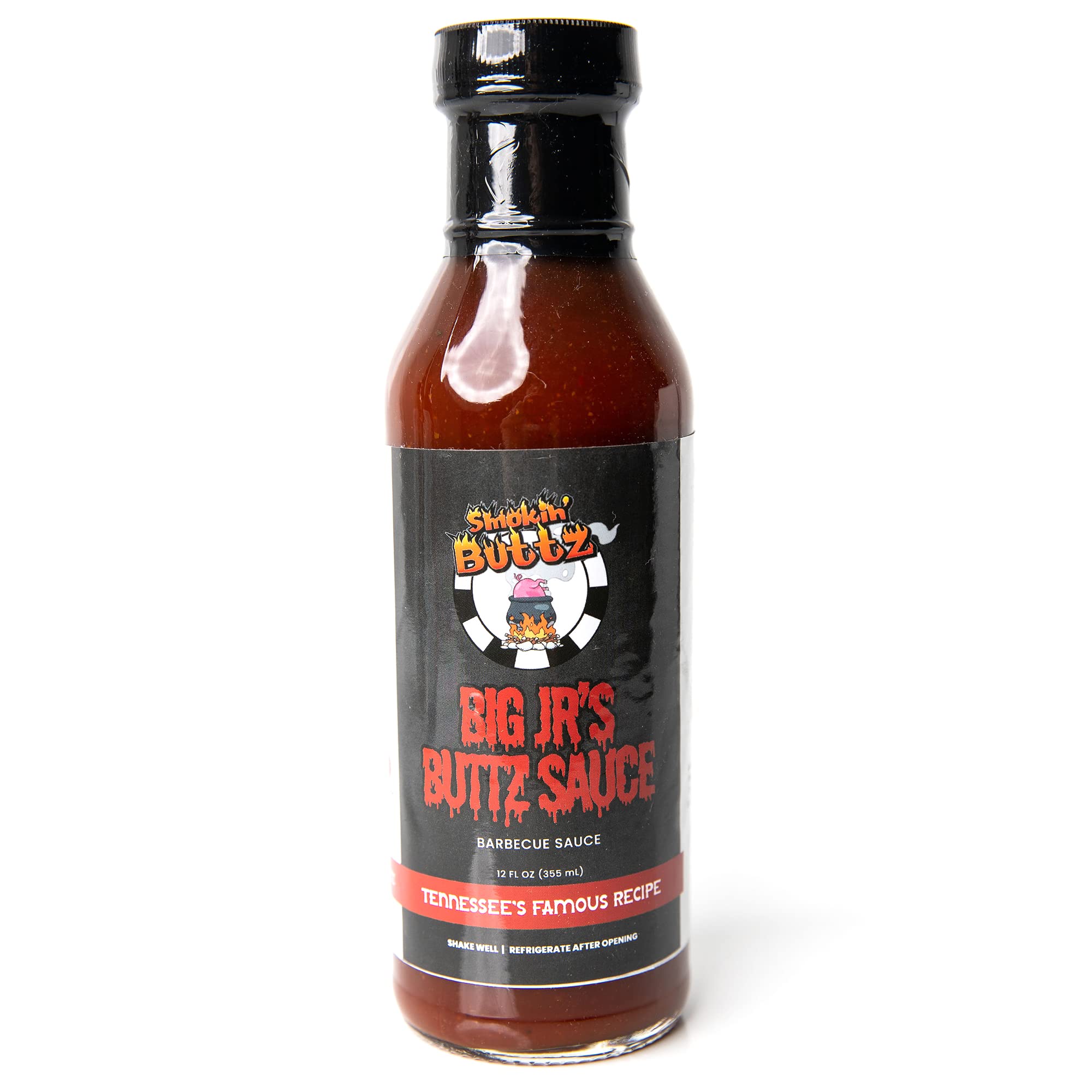 Big Jr’s Buttz Sauce – 12oz Original Tennessee Barbecue Sauce – Premium Steak Sauce for BBQ, Chicken, Beef, Pork – Delicious Sweet and Smoky Sauce – No Artificial Flavors and Non-GMO