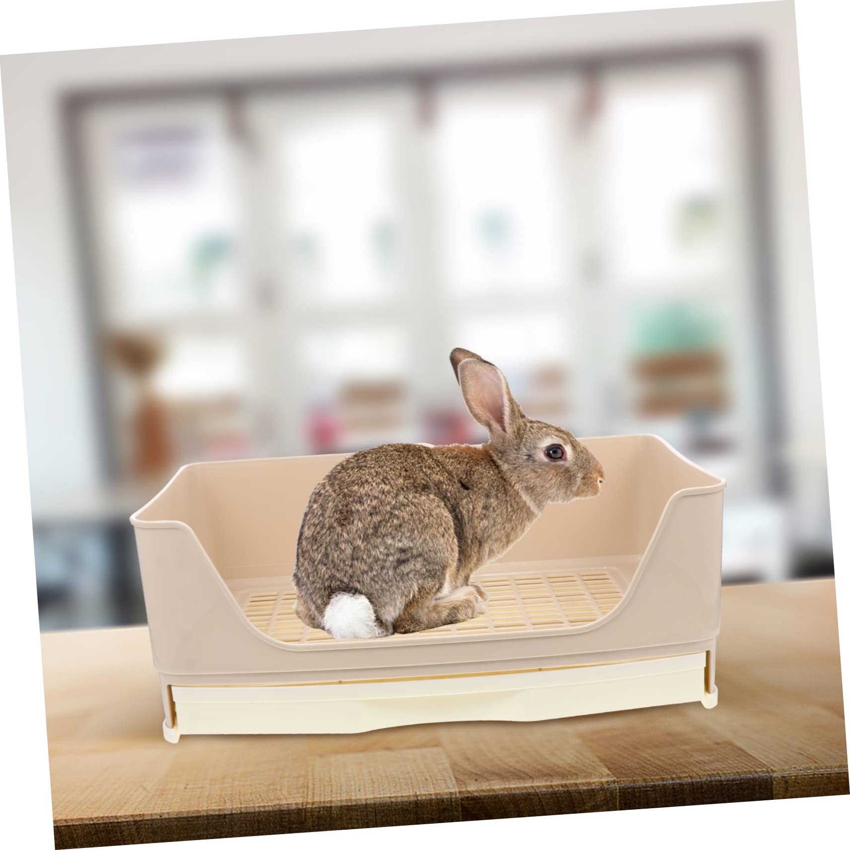 Happyyami Pudełko Królik Toaleta Pet Pee Toaleta Szuflada Dla Zwierząt Nocnik Bunny Toaleta Kuweta Dla Zwierząt Domowych Królik Nocnik Dostaw Dla Zwierząt Domowych Toaleta Dla Zwierząt