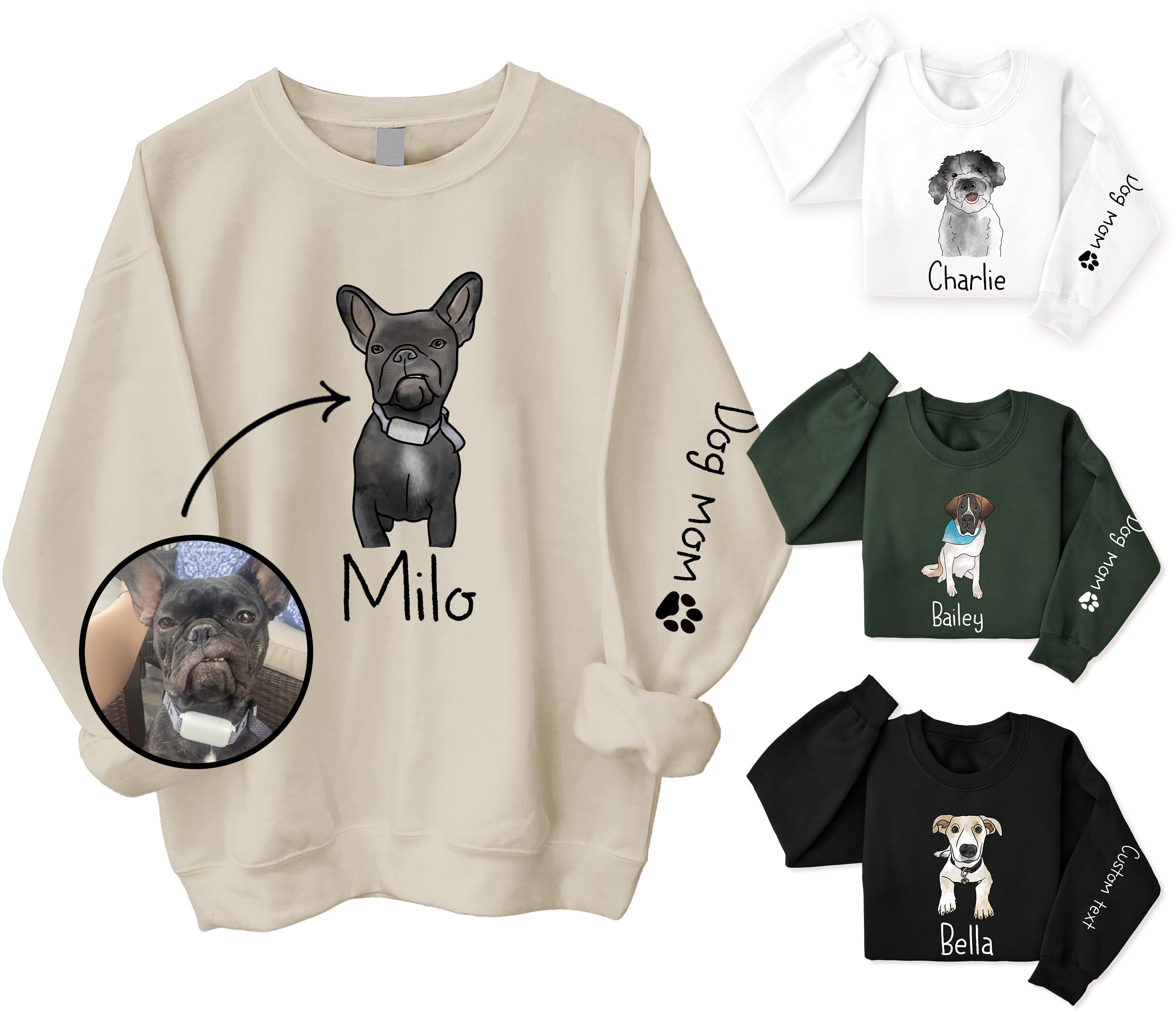 Sponsored Ad - Custom Dog Hoodie, Custom Dog Shirt, Custom Dog Sweatshirt, Custom Pet Gift, Valentine's Day Gifts