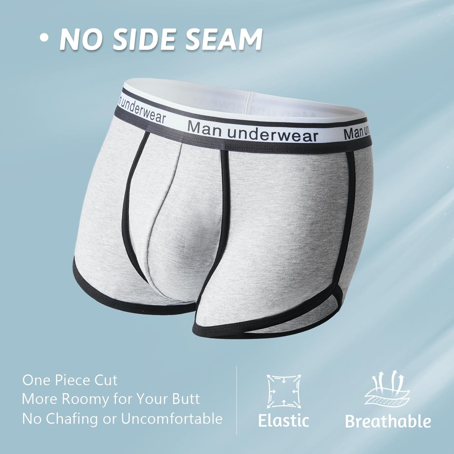 Men's Boxer Briefs Underwear Mens Cotton Boxer Briefs No Fly 3D Pouch Comfort 4 Pack-6 Pack Small Medium Large - Image 6