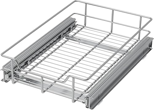 Vista 11 de Organizador de gabinete extraíble de 14" de ancho x 22" de profundidad, cajones deslizantes para organizadores de cocina y almacenamiento, cajones 1