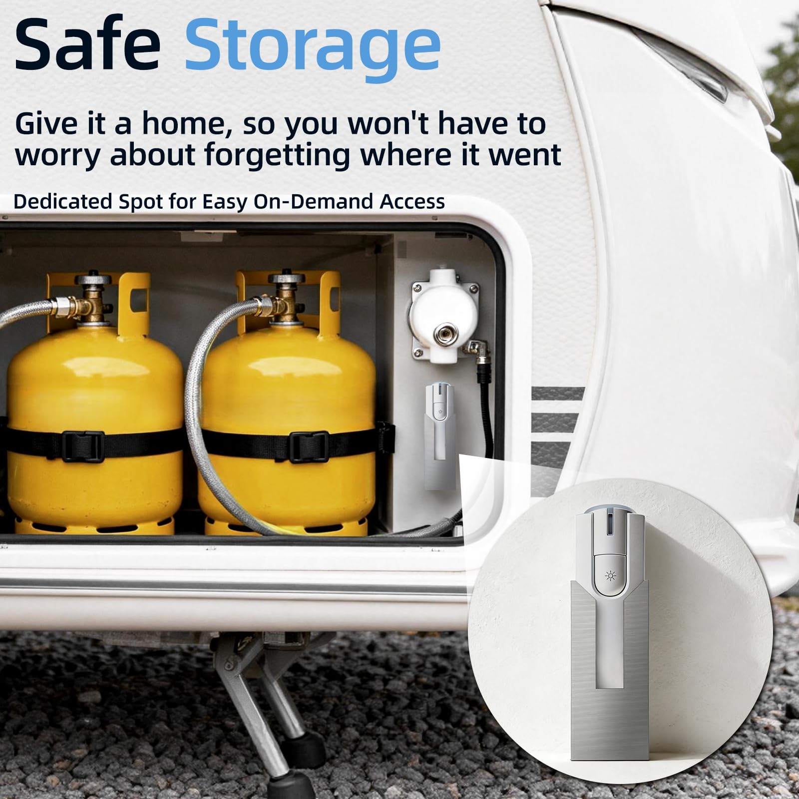 Halterung für Truma Gasinhaltsmesser Level Check - Halter für Truma Gasflaschen Füllstandsanzeige, Wandhalter für Gasfüllstandsanzeiger Mit Klebepad Schrauben, für Gasflaschen Wohnmobil Caravan Camper