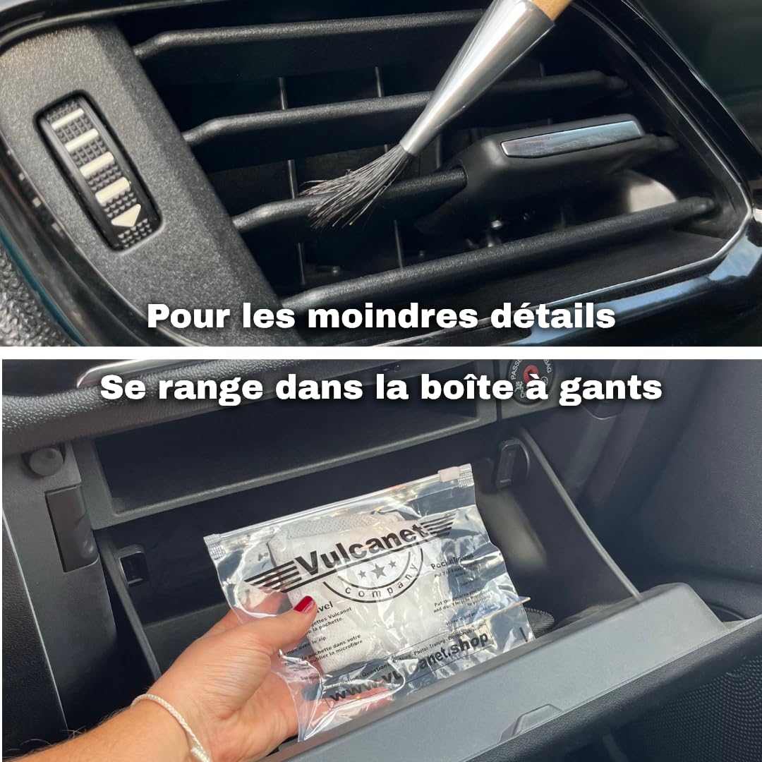 Vulcanet Nettoyant Non Polluant Sans Eau Pour Bateau + Microfibre + Pinceau + Kit Voyage Inclus - Dégraisse Protège Remet À Neuf - Encombrement mini - Transportable Partout, 80 Unités