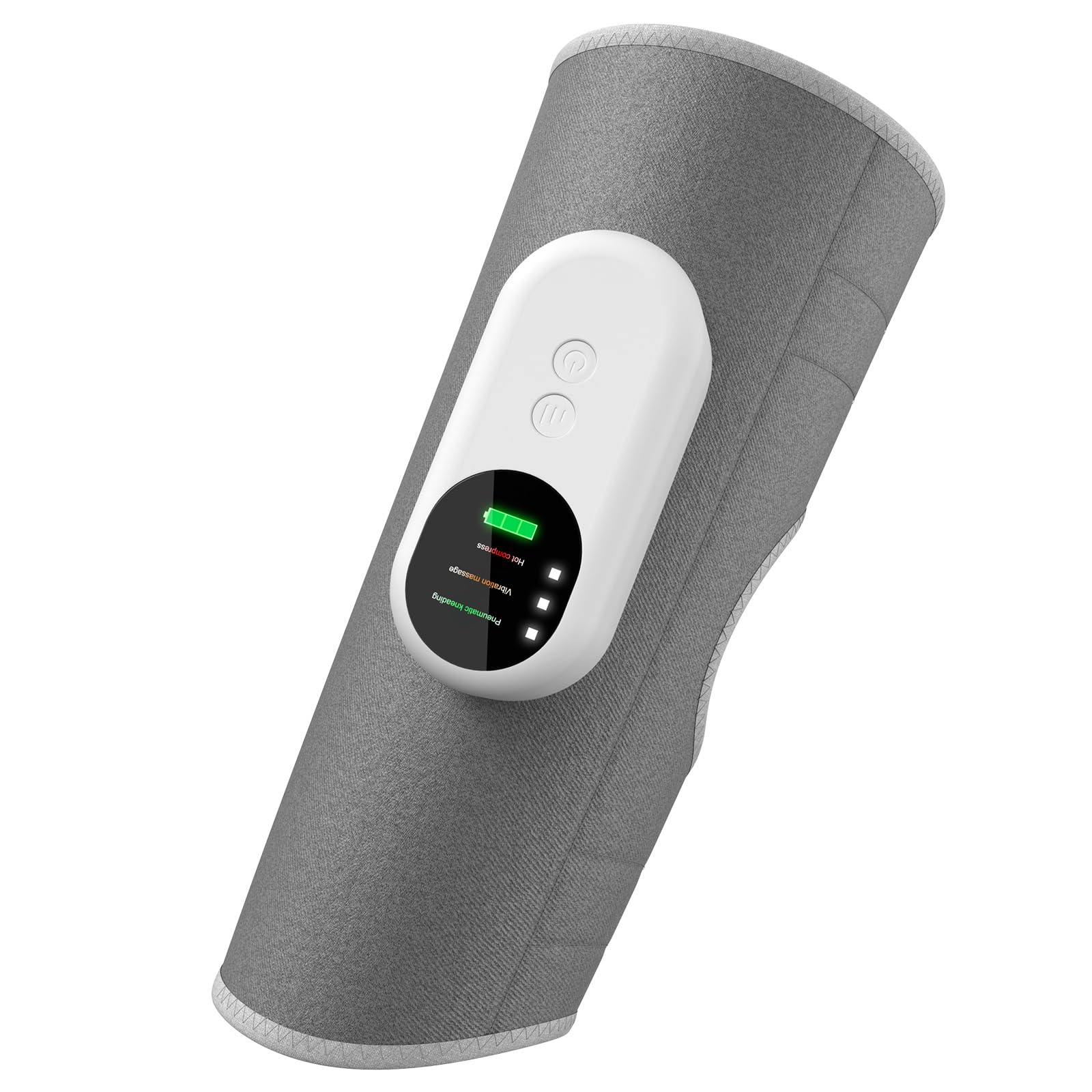 Massaggiatore Gambe Wireless, Massaggiatore per Polpacci con Calore e Compressione d'aria, Massaggiatore Piedi – 3 Modalità | 3 Intensità | Ricaricabile | Dimensioni Regolabili