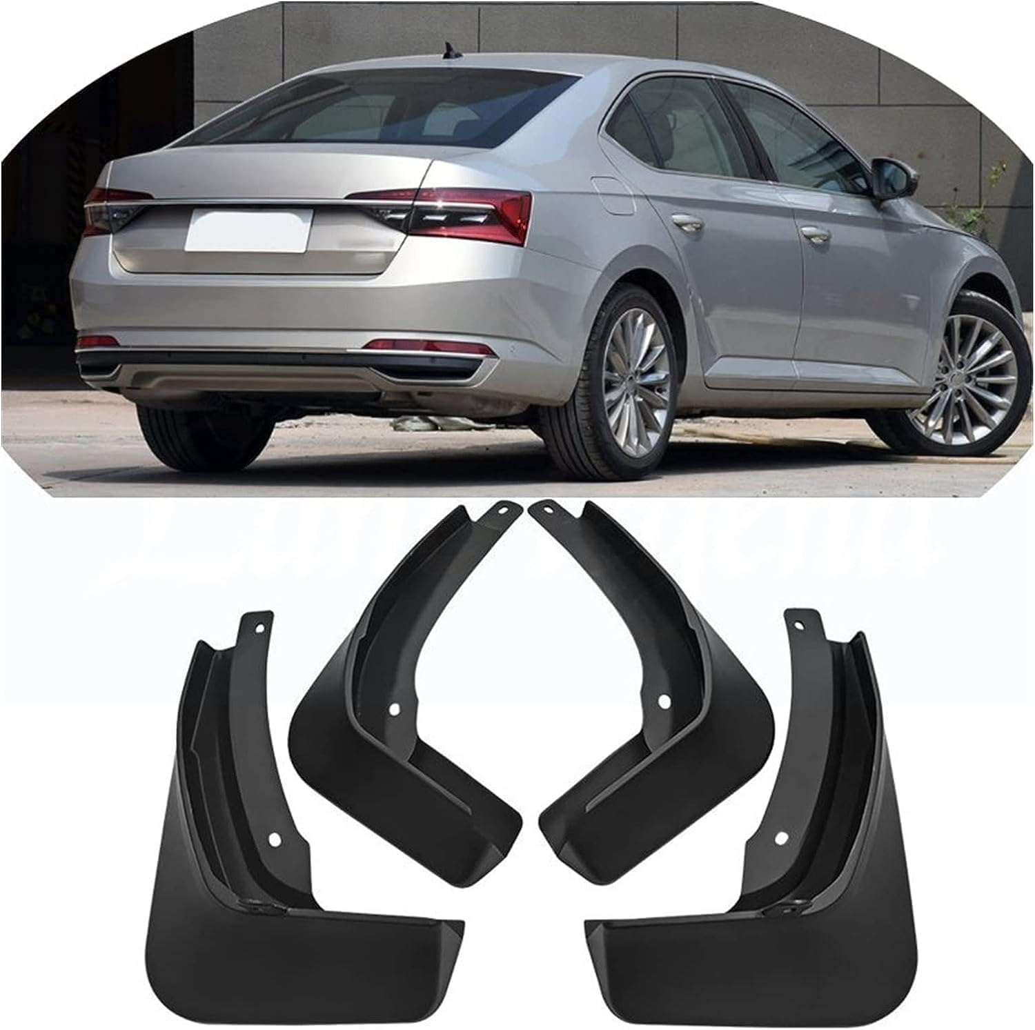 Acwyahso Car Mud Flaps for Skoda Superb 3 B8 2016-2019 Splash Guards Mudguards Front Rear 4pcs - Anti-Scour & Impact Resistant, Heavy Duty Stone Shield