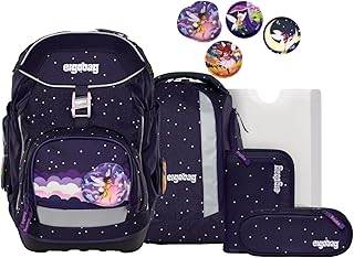 ergobag Ergonomic School Backpack, Flexible 6-Piece Set, Year 1 Primary School for Girls and Boys