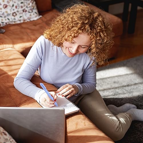 Miniatura 5 de cobee® Bolígrafos de tinta negra pastel, 6 bolígrafos estéticos de tinta de gel de 0.039 pulgadas (0.039 in), bolígrafos de gel retráctiles de punta