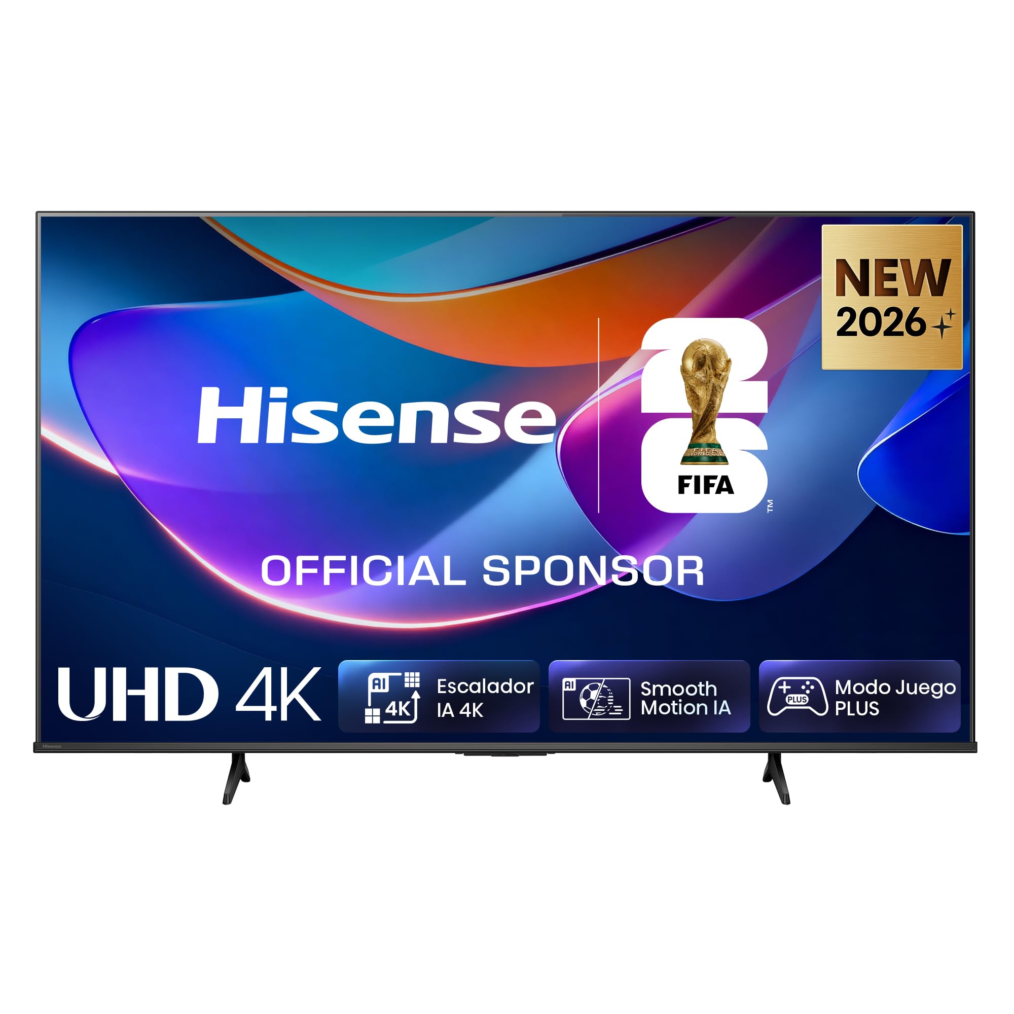 Hisense 43A6S - UHD 4K Smart TV 43 Pulgadas, Escalador IA 4K, Smooth Motion IA, Modo Juego Plus, Dolby Vision, Control por Voz, Filmmaker Mode, Airplay