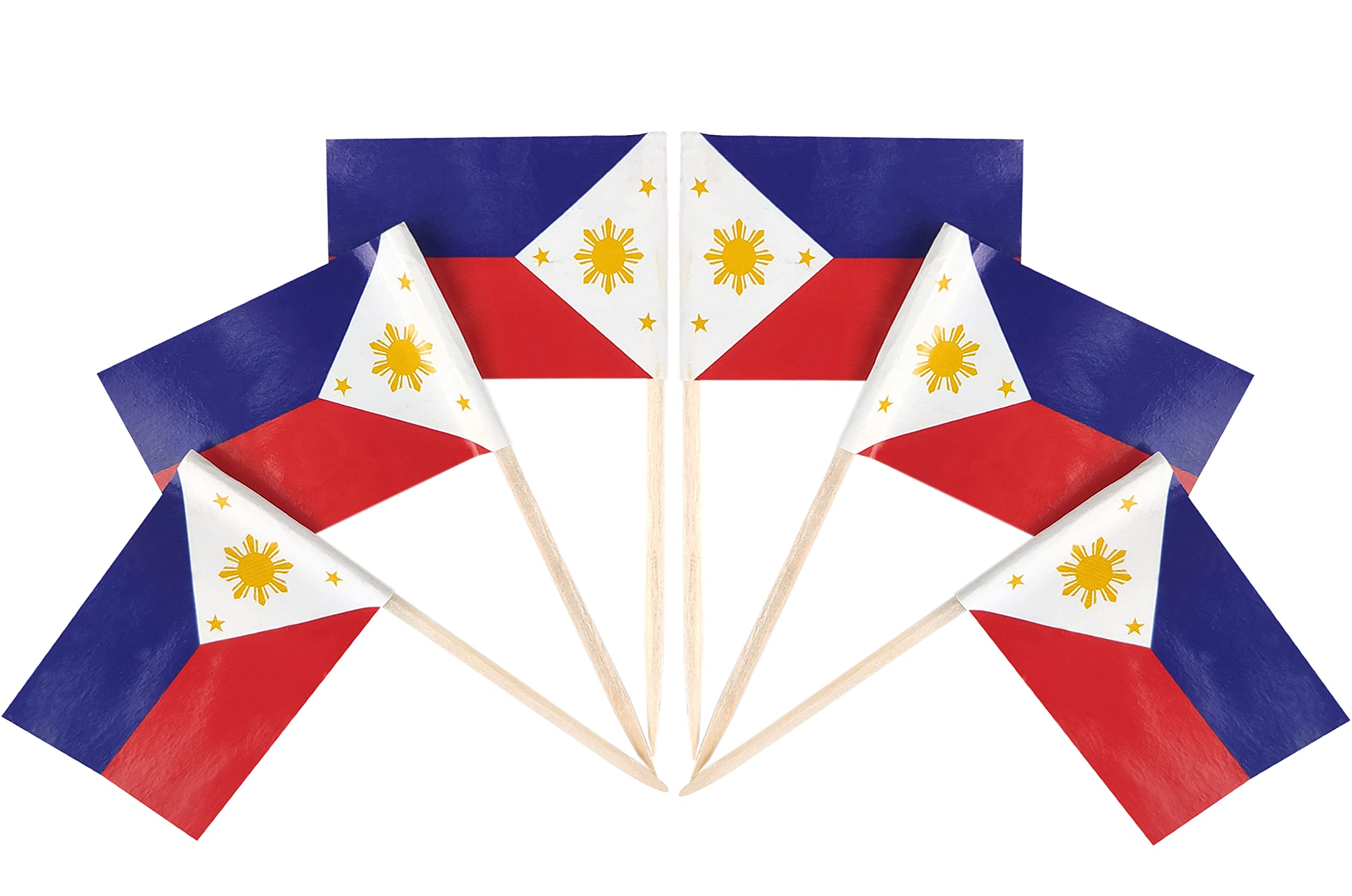 Buy QQSD 100 Pcs Philippines Toothpicks Filipino s Cupcake Toppers