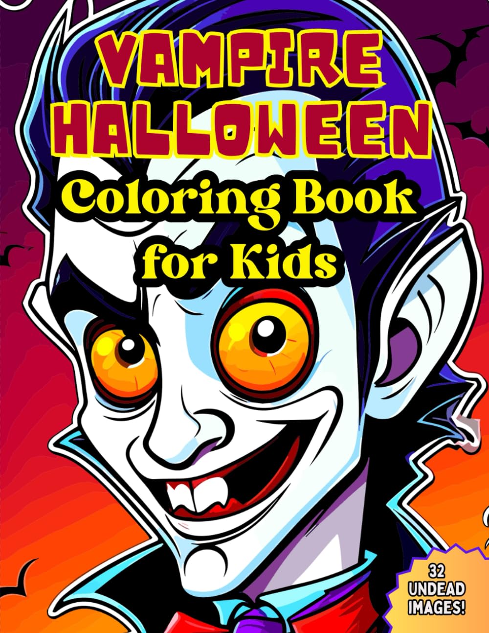 Vampire Halloween Coloring Book for Kids: Vampires, Bats and Spooky Scenes for Children to Color