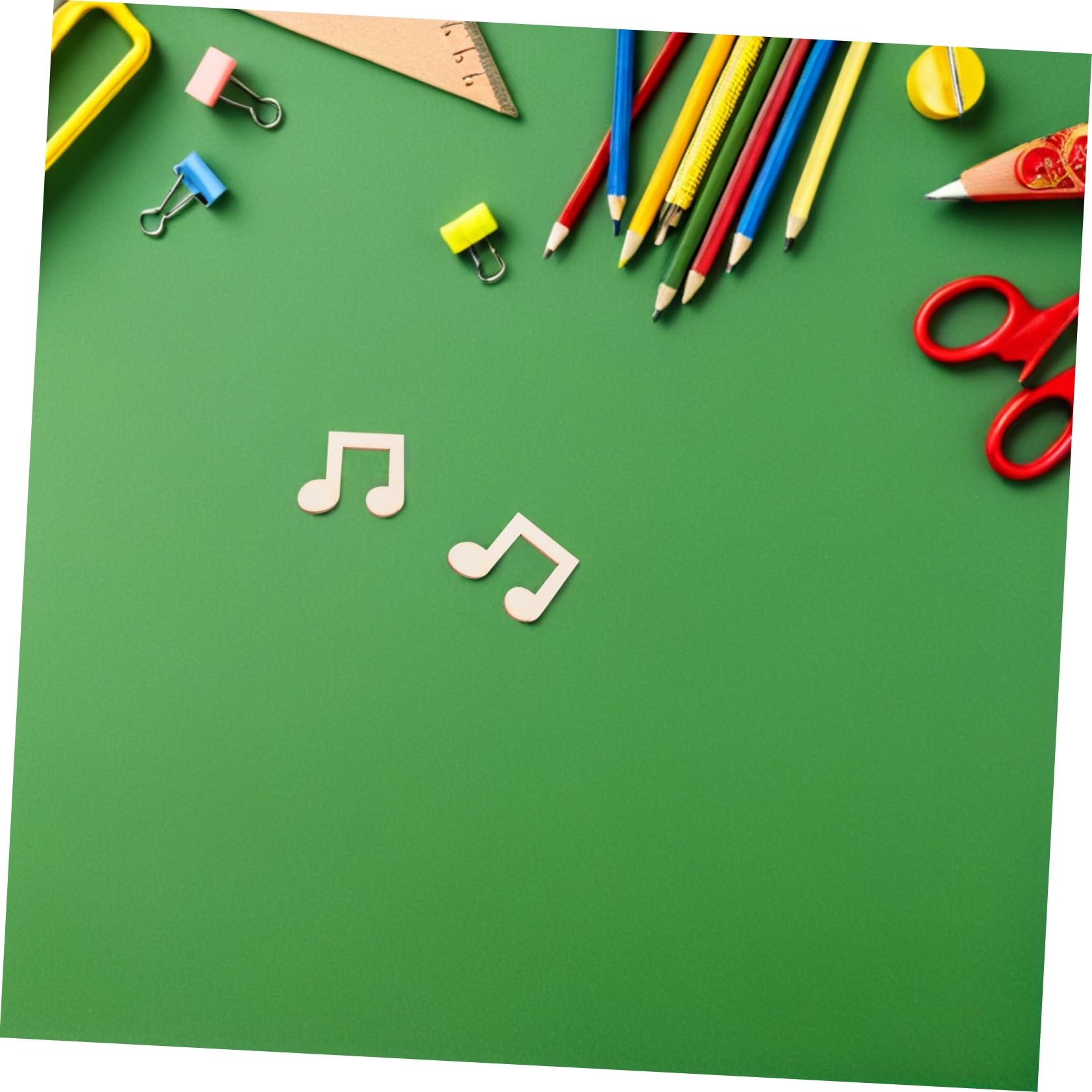 Cabilock 100piezas Notas Musicales De Madera Sin Terminar Piezas Para Manualidades Decoración De Madera Para Fiestas Recortes Para Proyectos De Suministros Para Fiestas Infantiles
