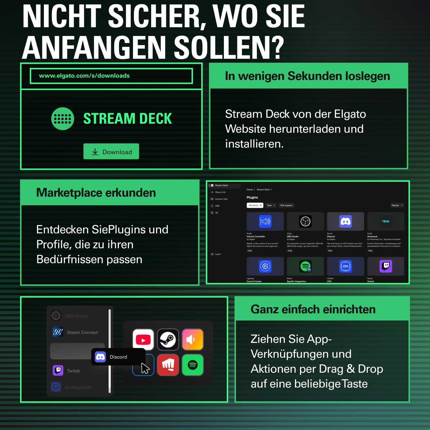 Elgato Stream Deck MK.2 – Studio-Controller, 15 Makrotasten, auslösen von Aktion in Apps und Software wie OBS, Twitch, YouTube und anderen, für Mac und PC