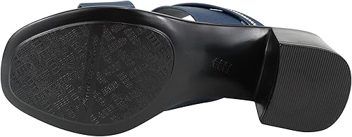 Miniatura 6 de ITALIAN Shoemakers Coletty - Sandalias cómodas de tacón bajo para mujer, puntera abierta, soporte para el arco