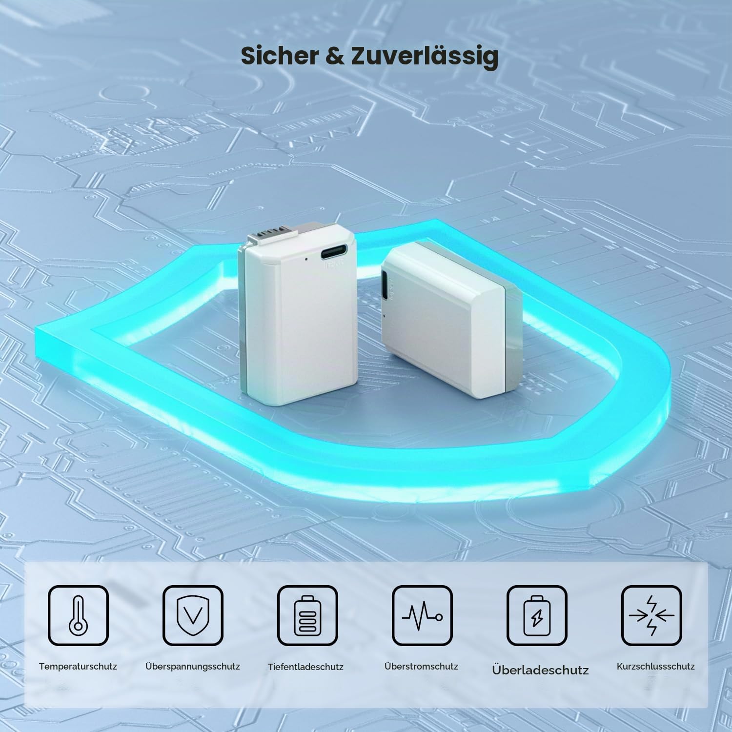 K&F CONCEPT NP-FW50 Akku mit Typ C Direktladeschnittstelle Kompatibel mit den Kameras A7, Alpha 7R, A7S, A7S II, A7M2, A7SM2, A7RM2, A6000,NEX-3 (2 Akku)