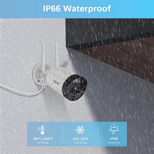 Miniatura 9 de Sistema de seguridad todo en uno sistema de cámara de seguridad inalámbrico para exteriores, sistemas de videovigilancia y cámaras de seguridad para