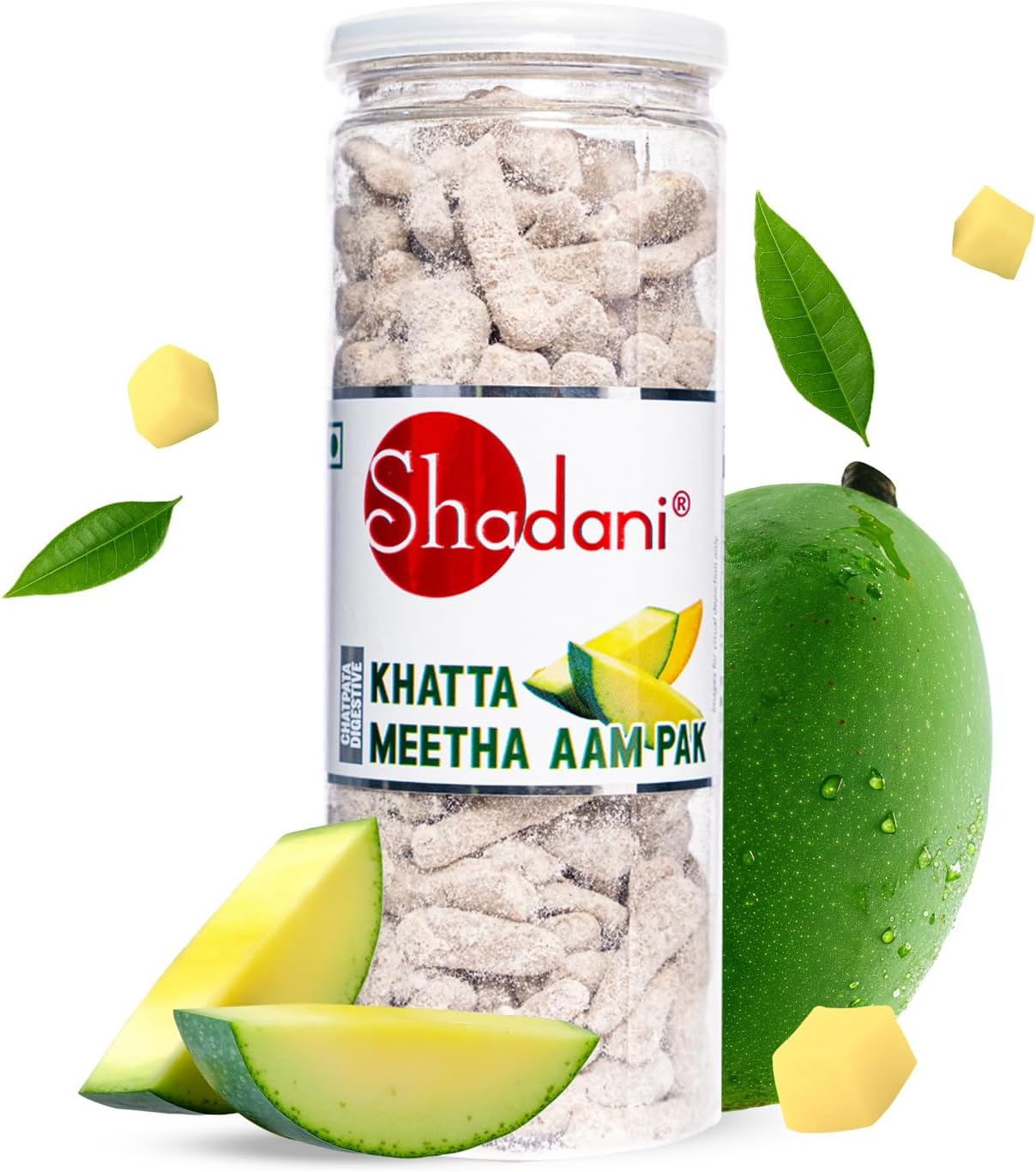 Shadani Khatta Meetha AamPak (Can Of 200g) | Mango Khatta Meetha Mix Aam Flav...