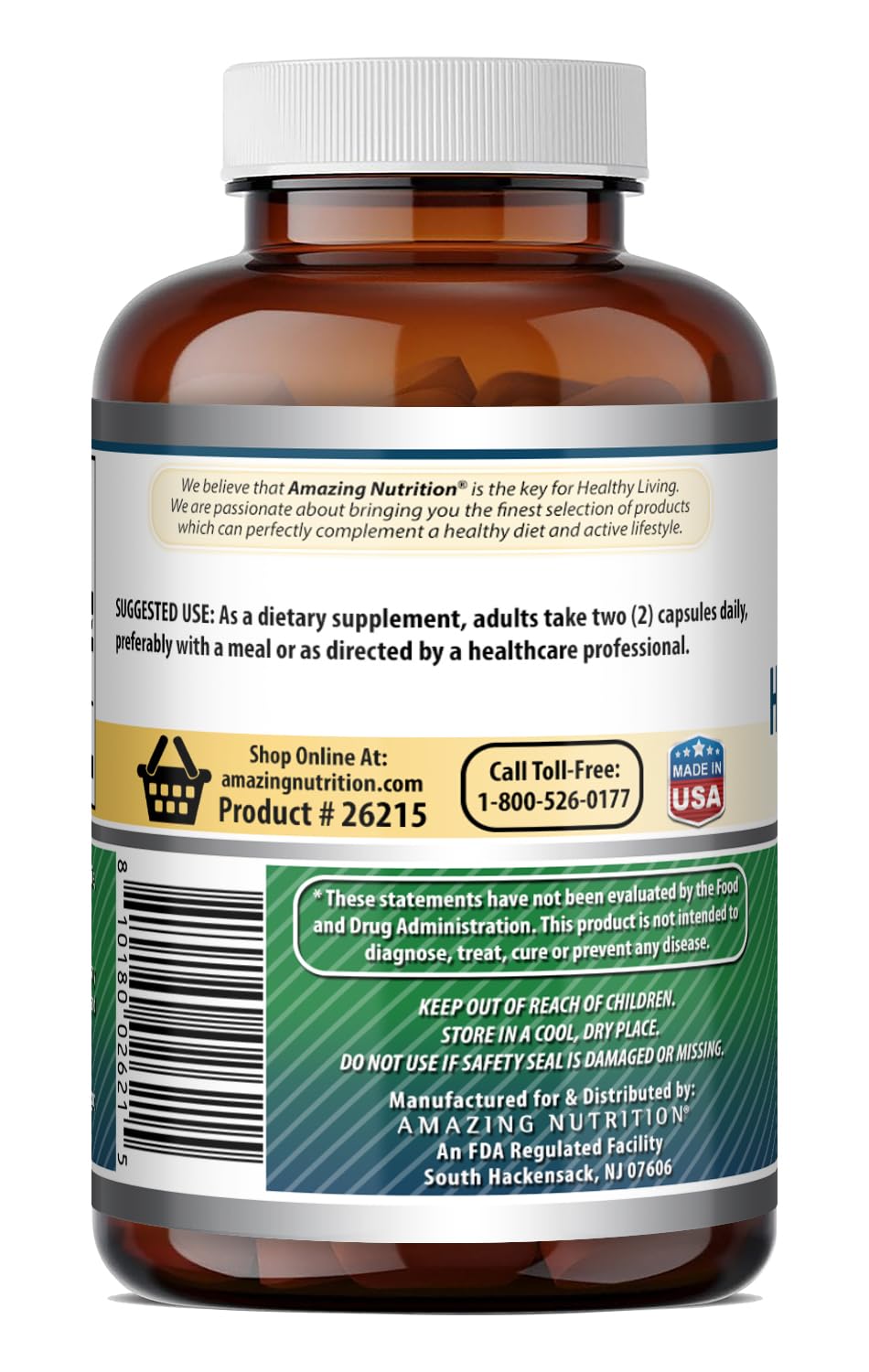 Amazing Formulas Hyaluronic Acid & MSM Supplement | 500 Mg | 120 Capsules | Gluten-Free | Made in USA — Amazon image 3