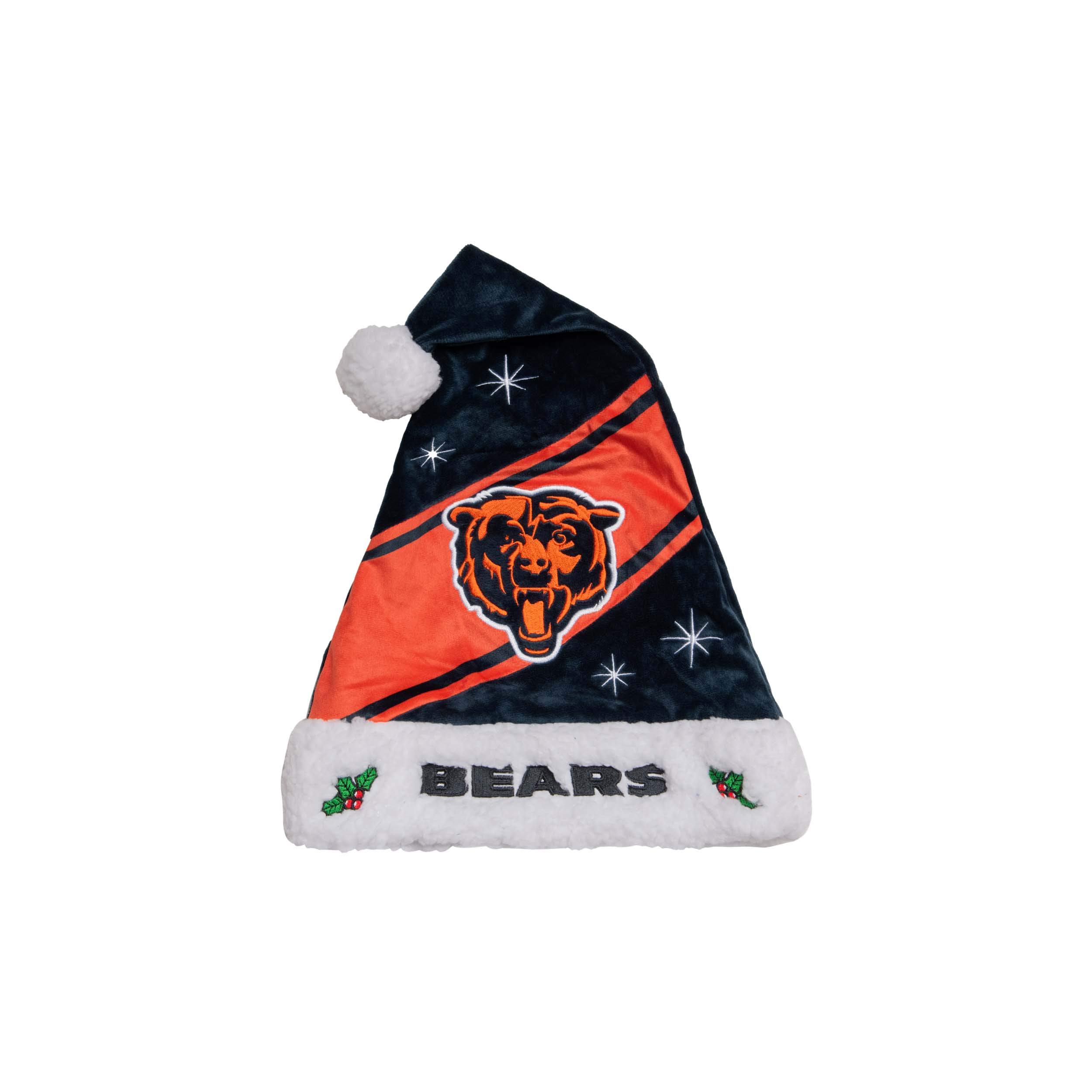 NFL Team Logo High End Holiday Santa Cap Hat