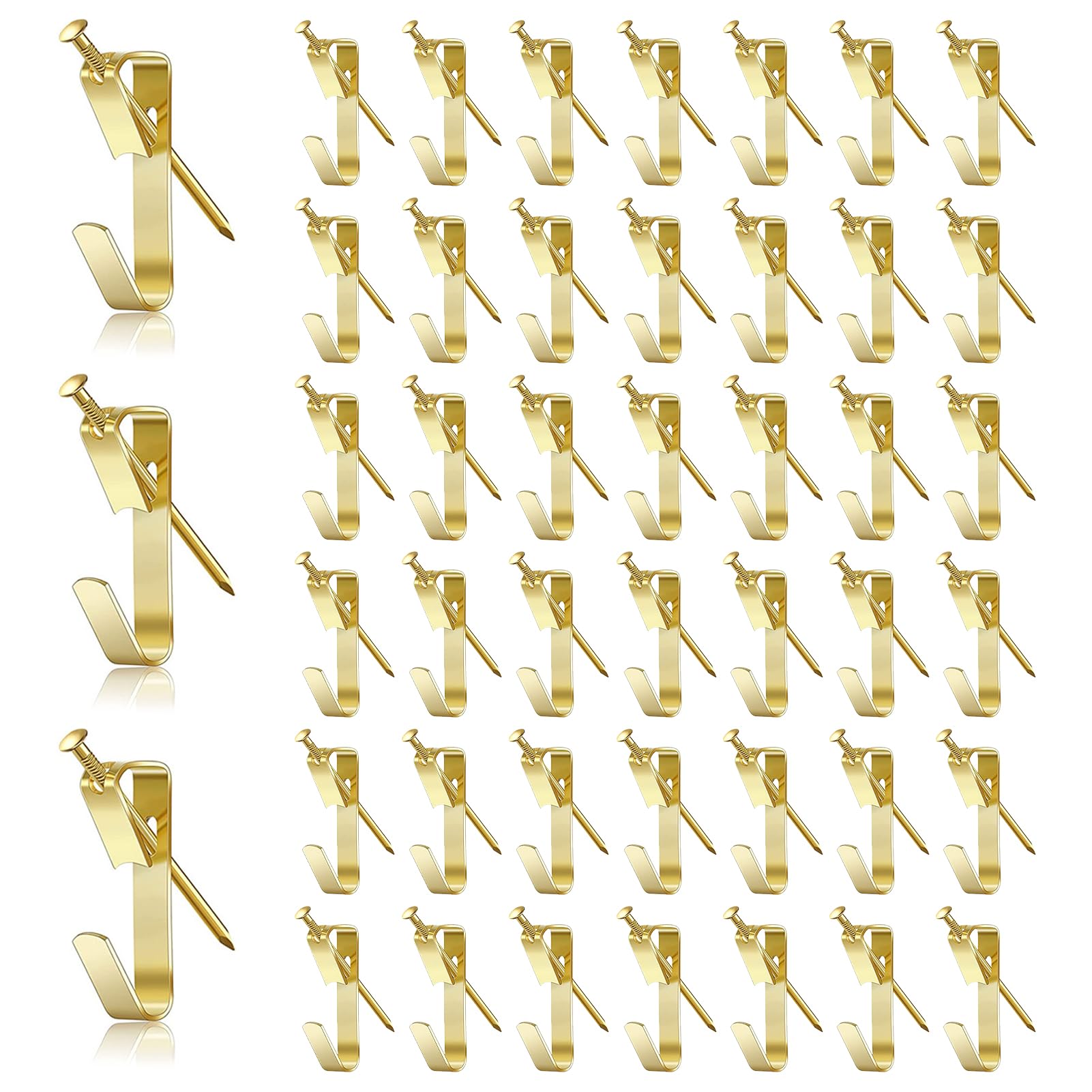 45Pcs Picture Hooks Kit, Picture Hooks, Photograph Hooks and Nails, Heavy Duty Wall Hangers for Photo Frames Mirror