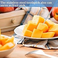 Vista 4 de Juego de 7 palillos de dientes dentales de acero inoxidable, herramientas dentales, removedor de manchas de dientes, herramientas de limpieza