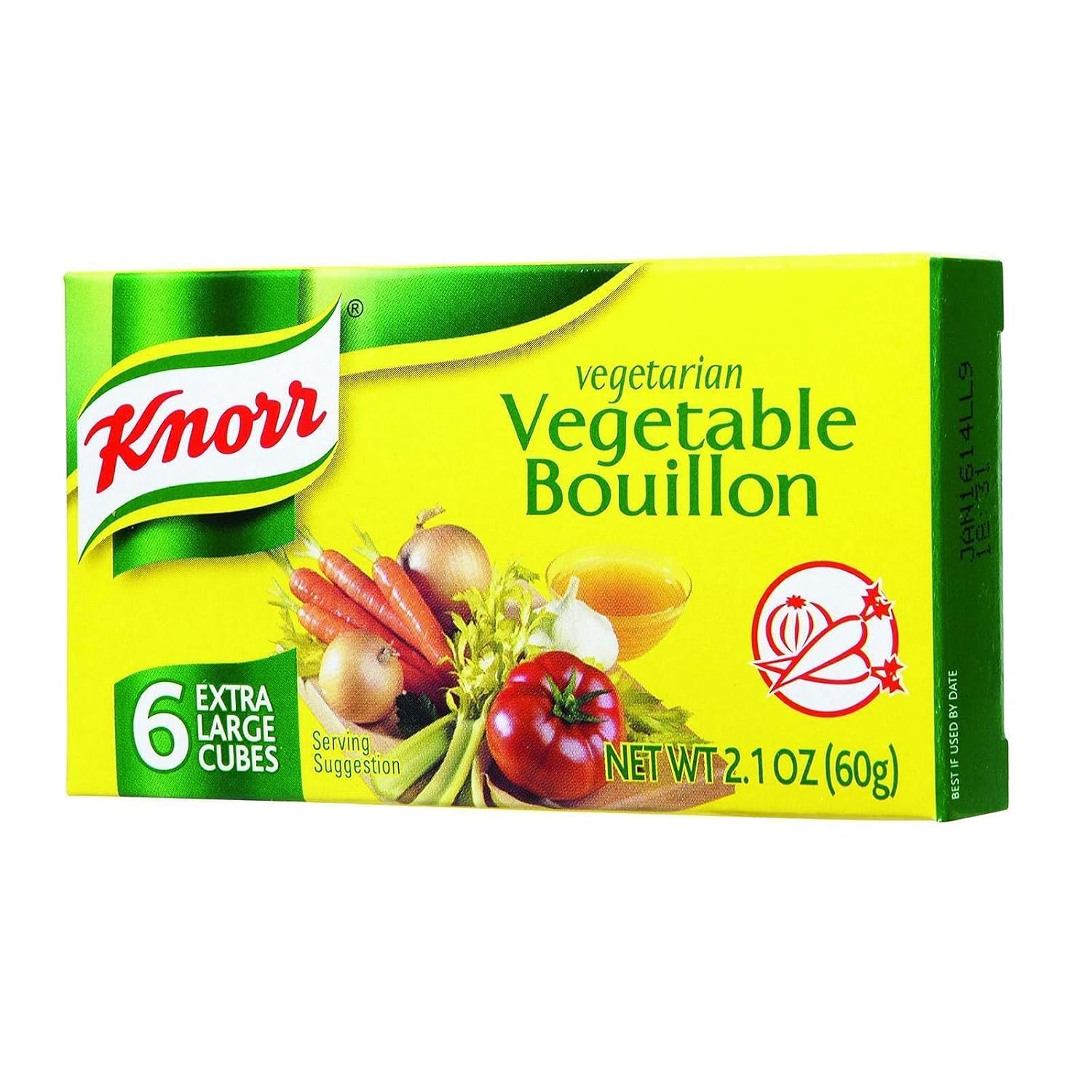 Knorr Cube Bouillon, Vegetable, 6 cubes, 2.1 oz