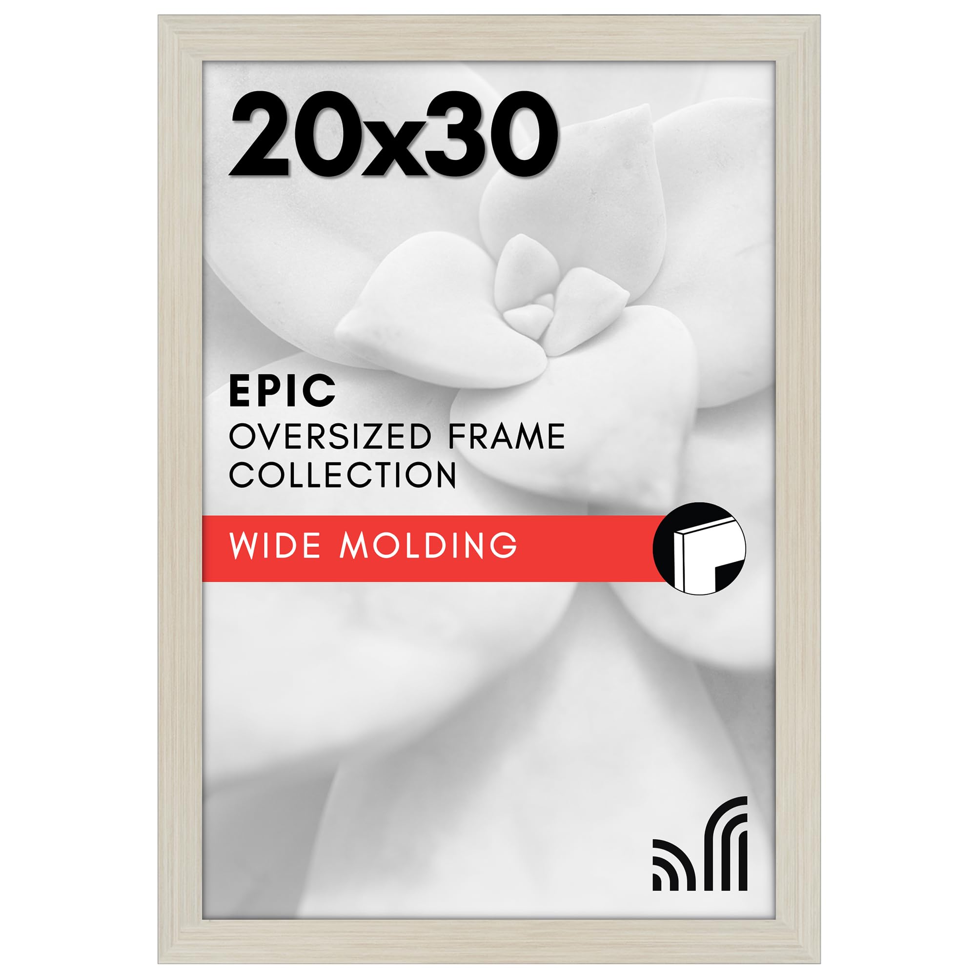 Americanflat 20x30 Poster Frame - Engineered Wood - Light Wood