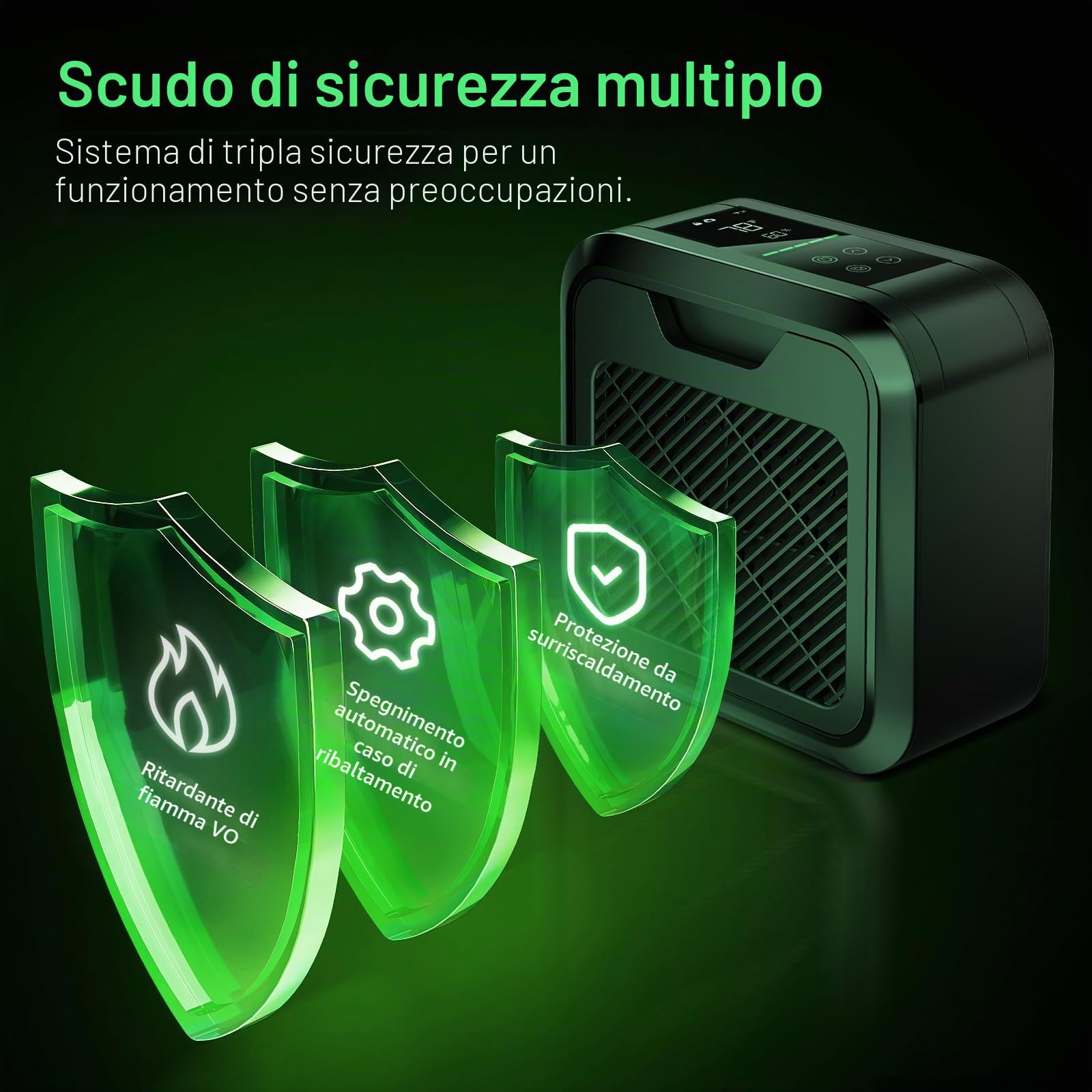 VIVOSUN AeroFlux Riscaldatore per Tende da Coltivazione Intelligenti 700 W, Riscaldamento PTC con Termostato, Monitoraggio VPD, Controllo app, Protezione Contro il Surriscaldamento e Tubo di prolunga
