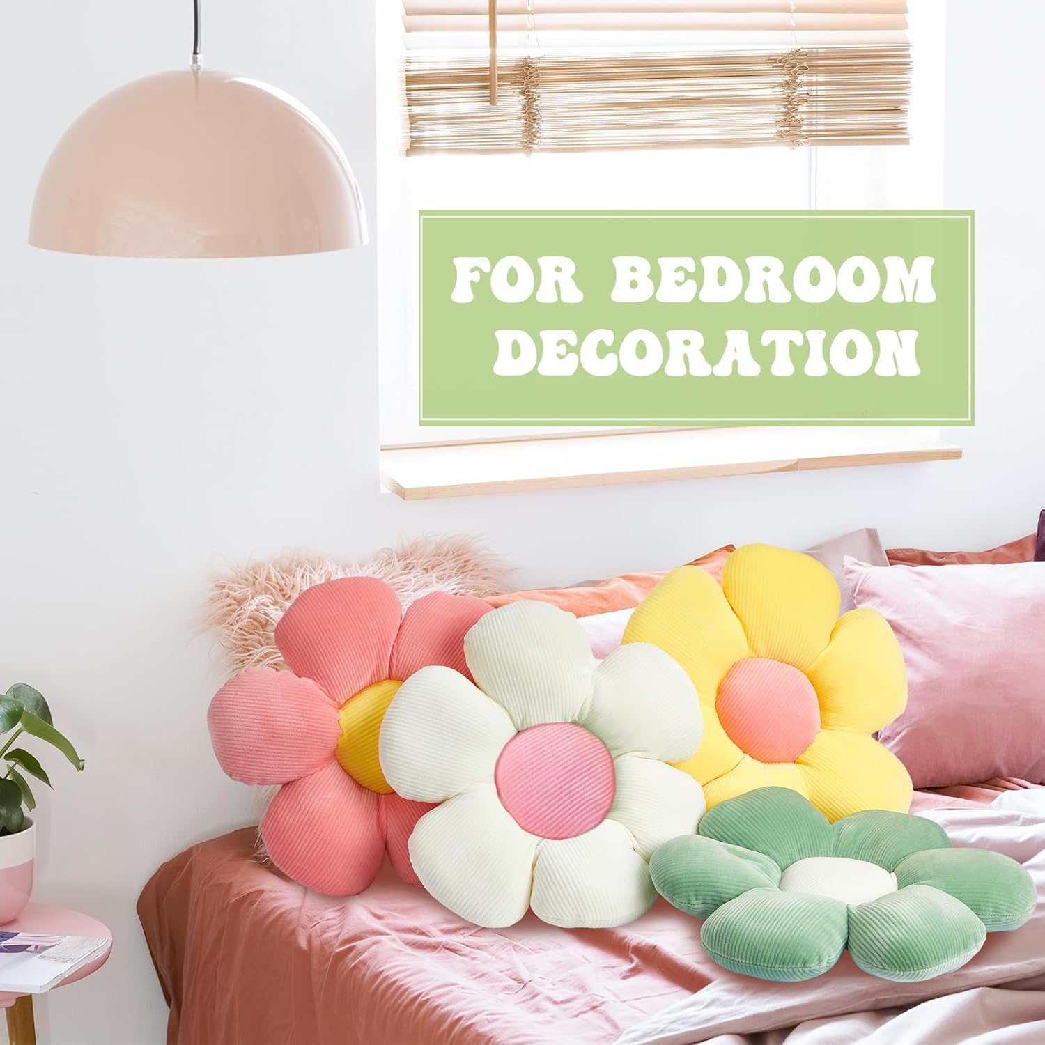 Reginary Pcs Flower Floor Pillows Cute Plush Jordan Ubuy