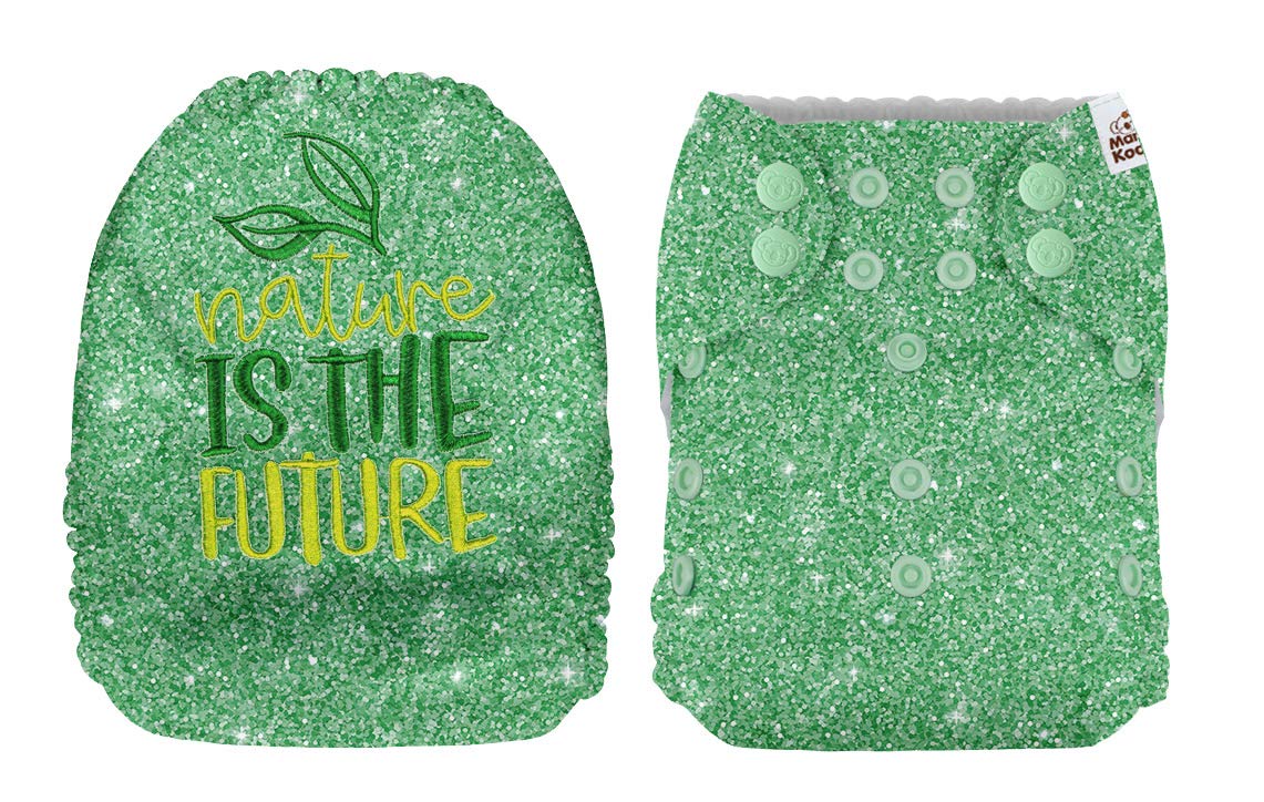 Mama Koala Embroidery One Size Baby Washable Reusable Pocket Cloth Diaper with 1 One Size Microfiber Insert (36503)