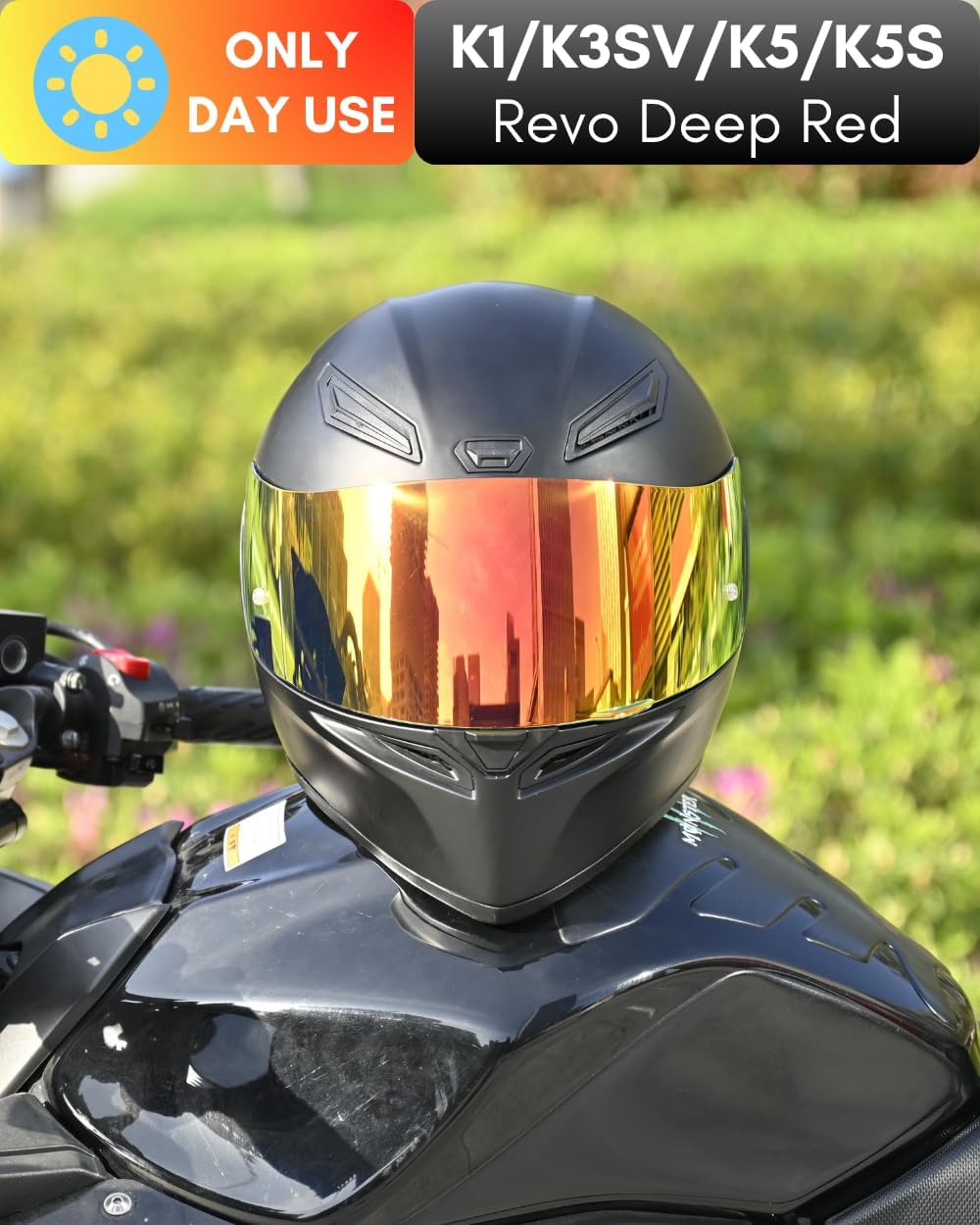 Motorcycle Helmet Visor for K1 K3SV K5 K5-S Visor Helmet Visor Replacement Uv Protection Anti-Scratch, Universal
