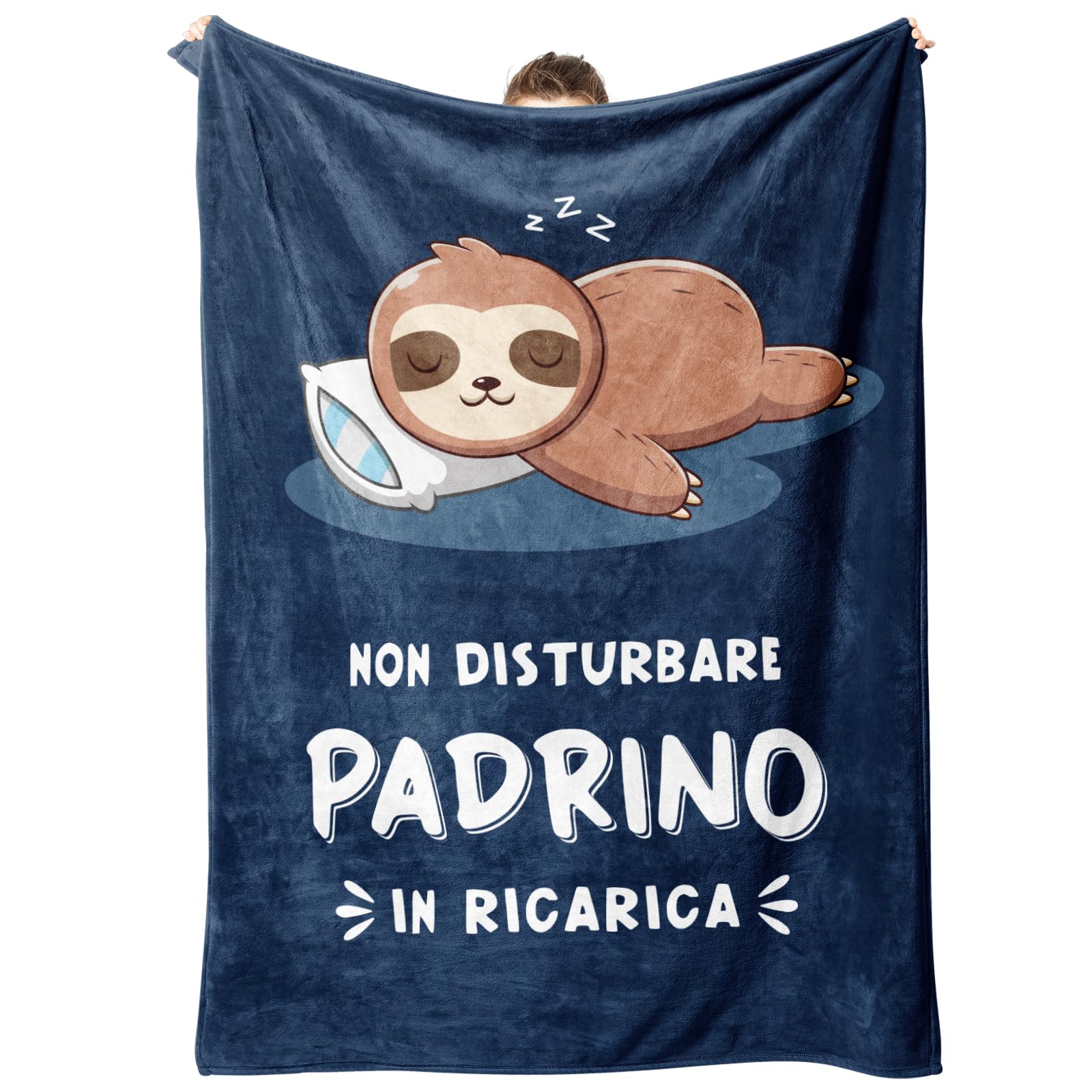 Coperta Regale Per Figlioccia Da Madrina O Padrino | Flanella Morbida 127x152 Cm Con Frase Speciale – Battesimo, Comunione, Natale