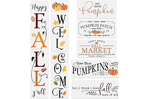 Enliven Your Fall Canvases with Our Reusable Fall Stencil Set