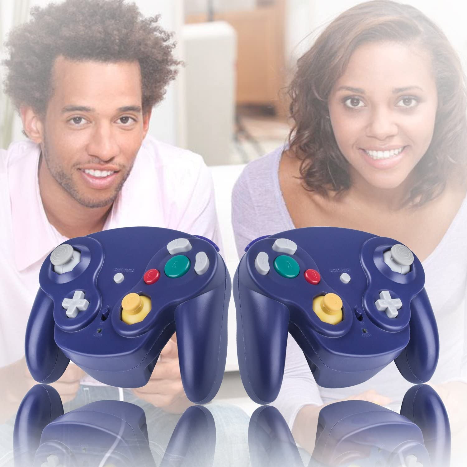 Manette de jeu sans fil de rechange 2,4 G, Bluetooth, NGC, avec adaptateur récepteur pour Wii U, Gamecube, NGC, GC
