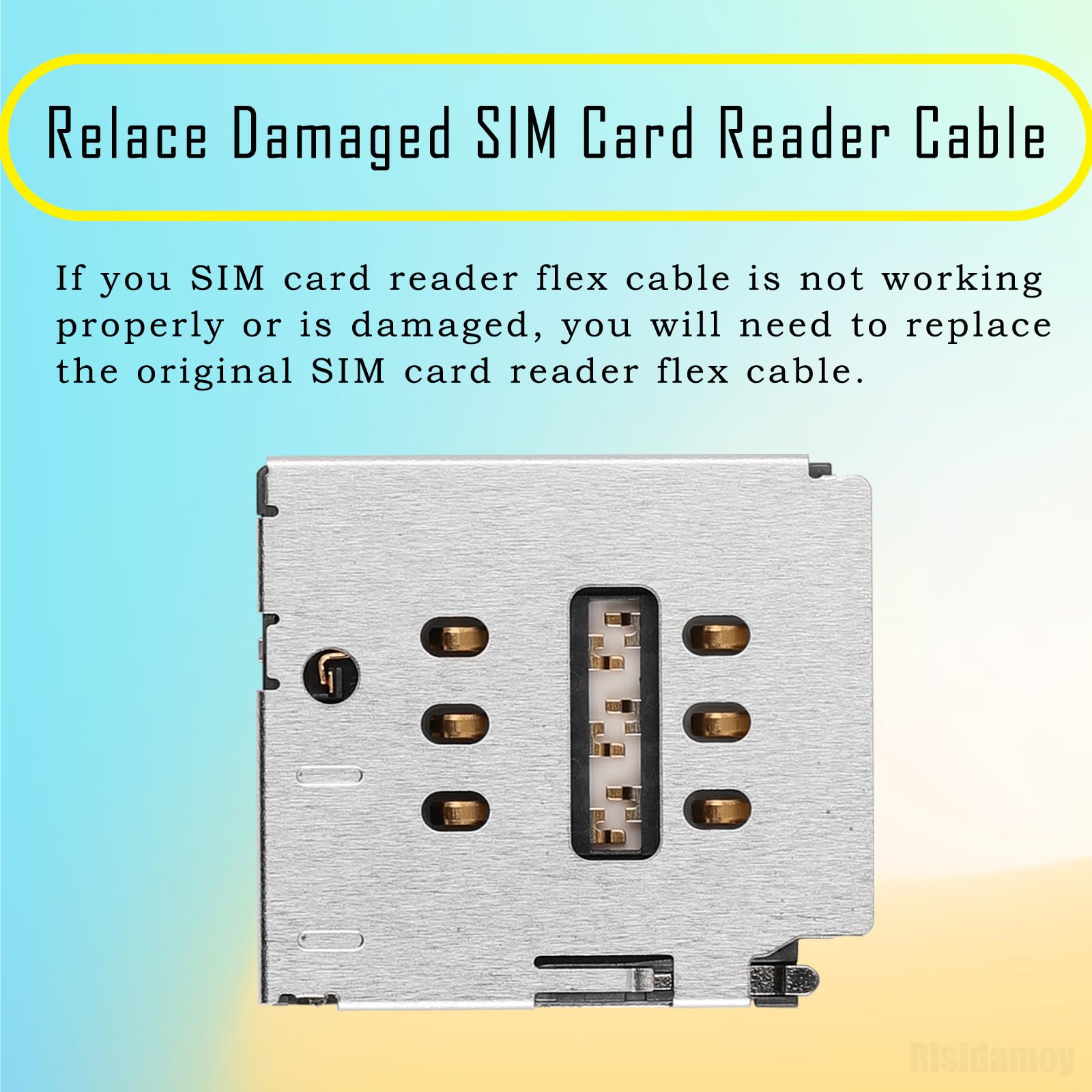Amazon.com: Risidamoy Single SIM Card Reader Replacement for