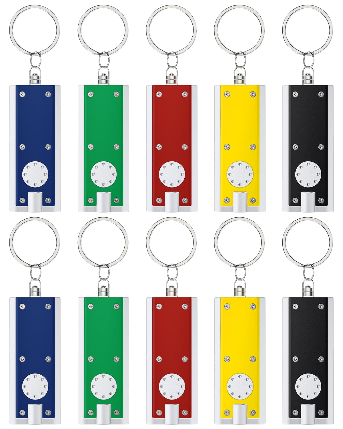 Uniclife 20 Pack LED Keychain Flashlight Mini Square LED Keychain Light 12