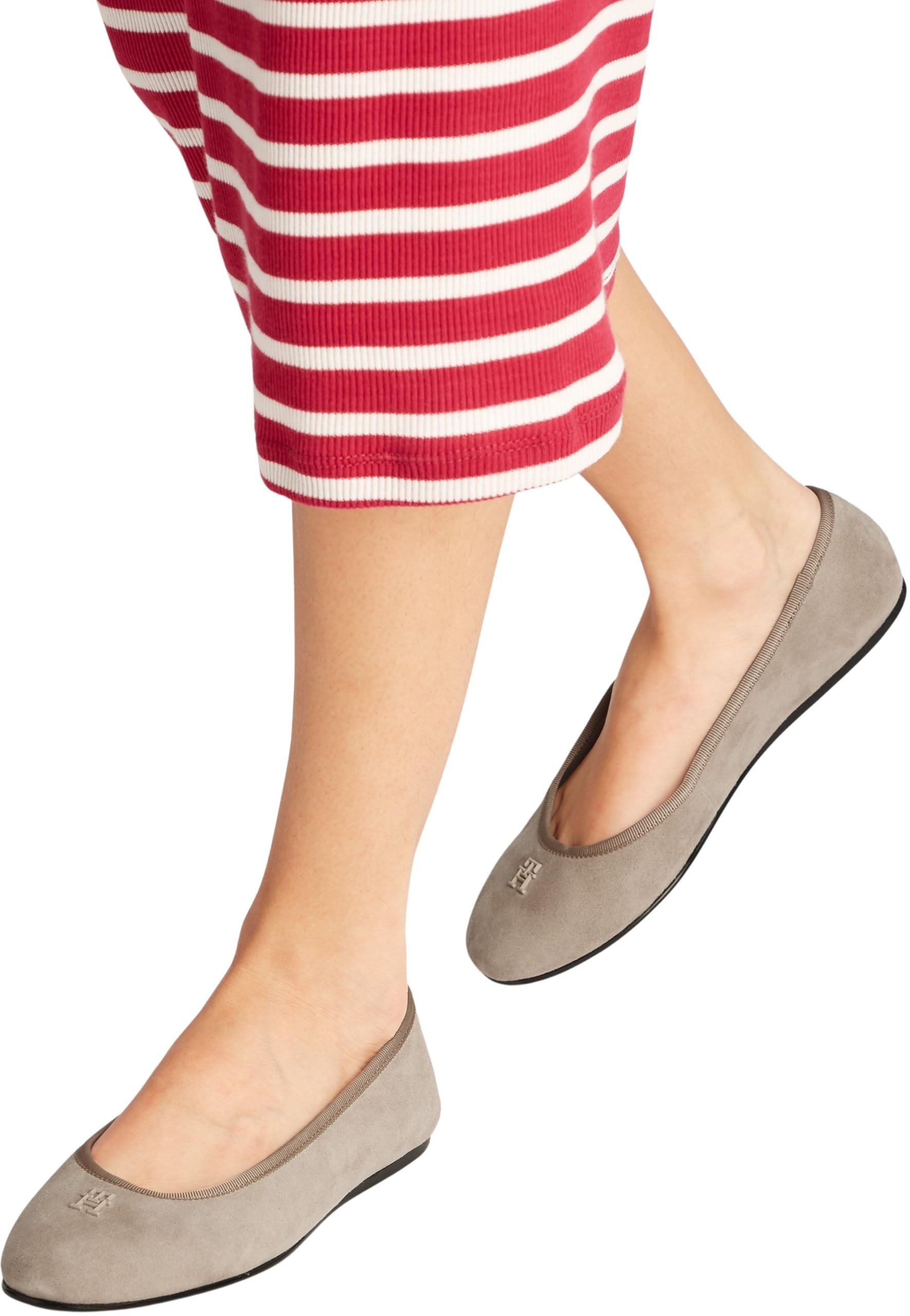 Tommy Hilfiger Donna Ballerine Flat Bow in Pelle