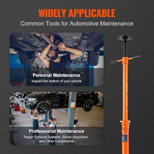 Miniatura 5 de VEVOR SJS-10 Underhoist, Elevación de 38.4 "a 74.8" Capacidad de 34 toneladas debajo del soporte del gato del alzamiento, Rodamiento montado Manija