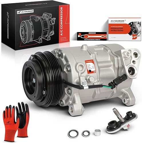 A-Premium Air Conditioner AC Compressor with Clutch Compatible with Cadillac Escalade ESV & Chevrolet Suburban Tahoe & GMC Yukon Yukon XL 2015-2020