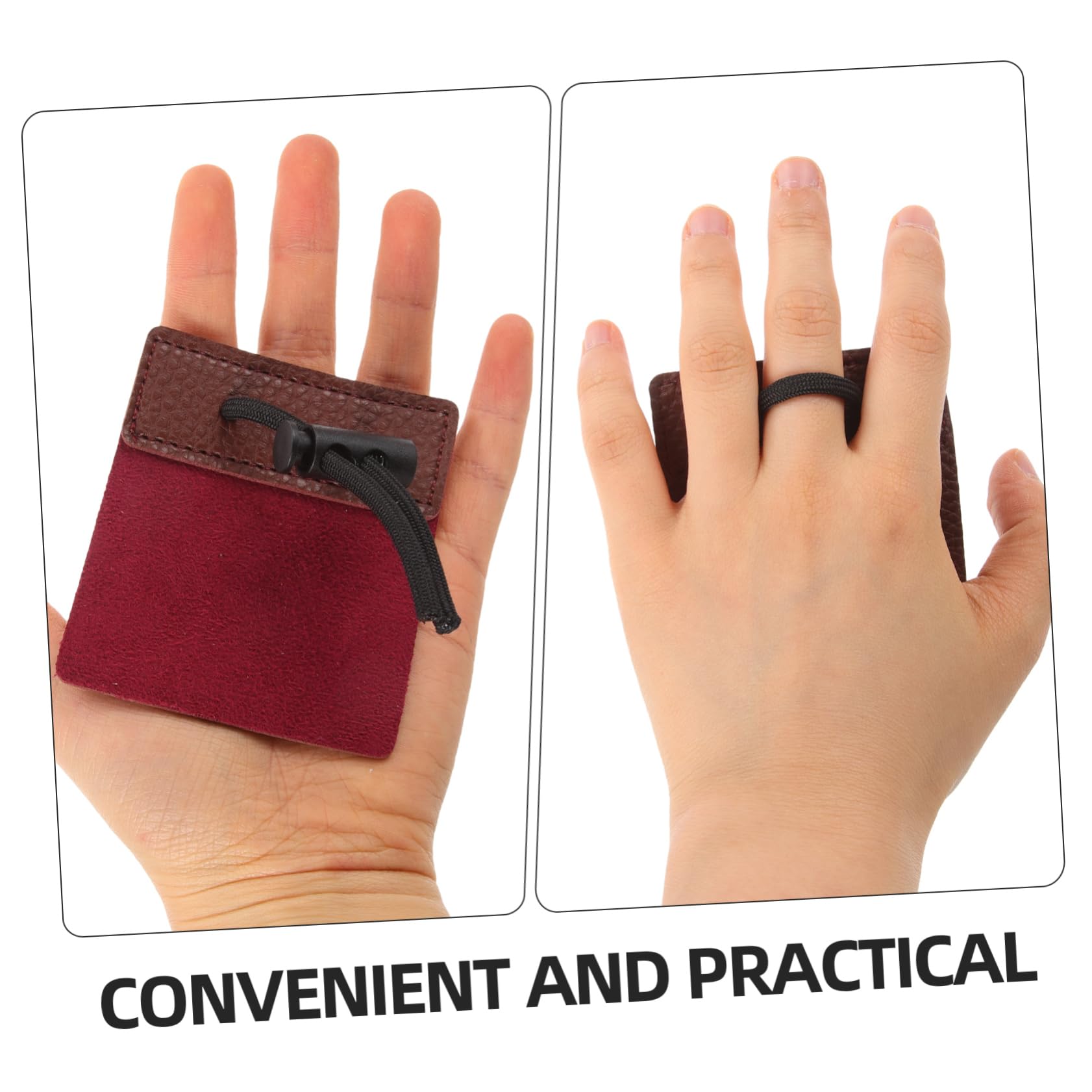 BESPORTBLE Sets Archery Supplies Bowstring Finger Guard Archery Finger Tab Cover Easy Installation Sturdy and Practical Design Pcs