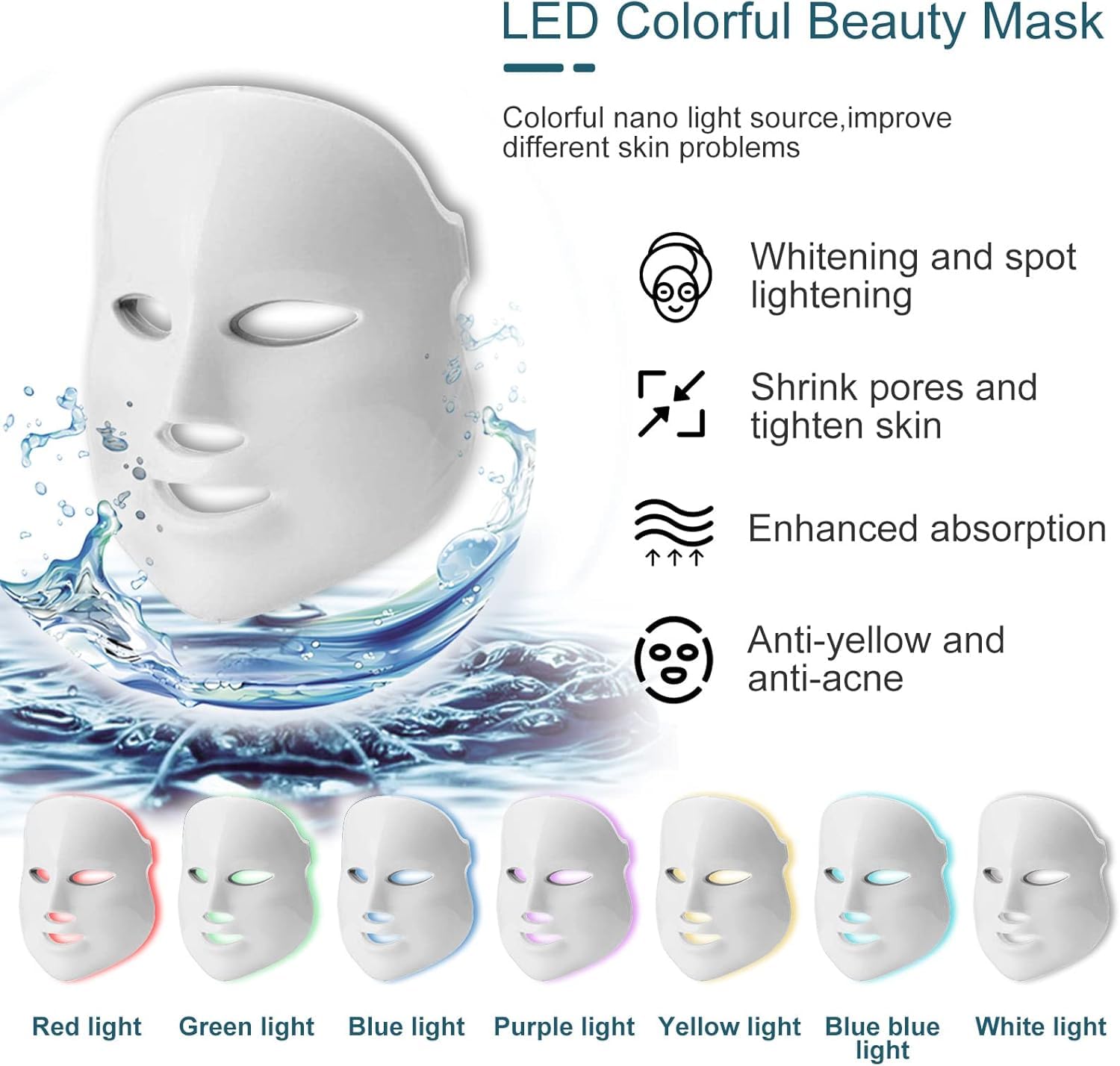 Professionelle Hydroface-Maschine 7-in-1, Hautpflege, Mikrodermabrasion, Peeling, kleines Blasengerät zur Beseitigung von Falten und Mitessern, Dermabrasion für Haus und Salon