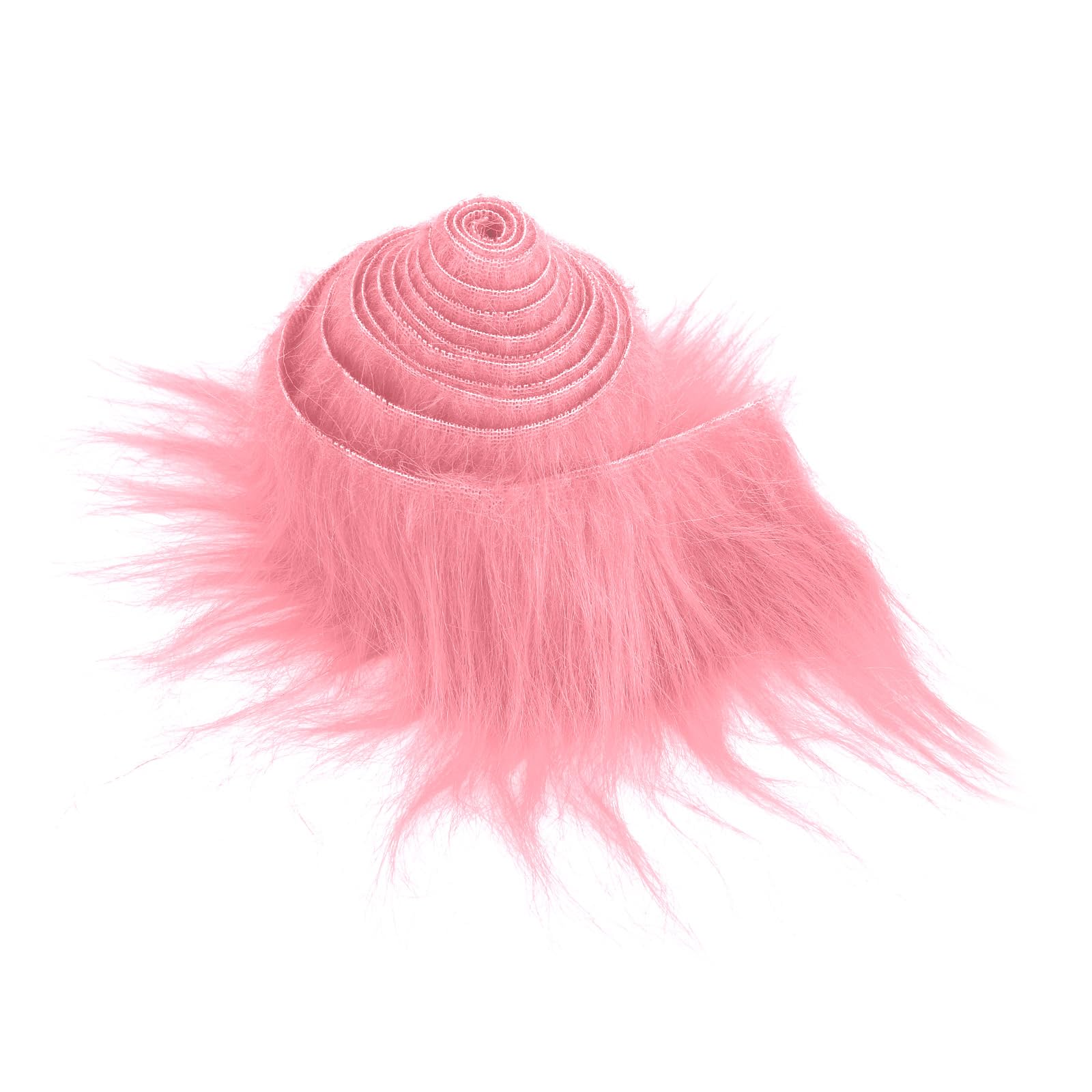 Blanc De Luxe En Fausse Fourrure à Poils Longs Poils Longs Poils Tissu