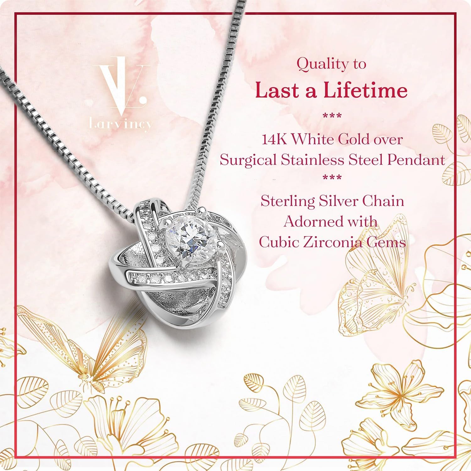 Larvincy Bonus Daughter Gifts from Stepdad Stepmom With Heartfelt Message & Elegant Box - Jewelry Gifts For Stepdaughter, To My Bonus Daughter Necklace On Birthday Graduation Wedding Christmas & More - Image 5