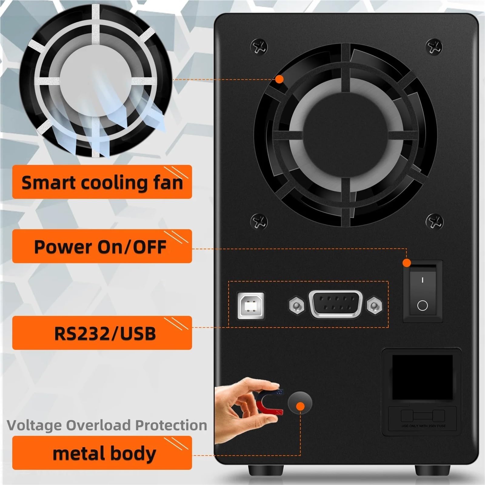 Alimentatore Da Laboratorio Programmabile E Regolabile Con Memoria Di Archiviazione Software For PC RS-232,Edizione Premium(SPPS-605D)