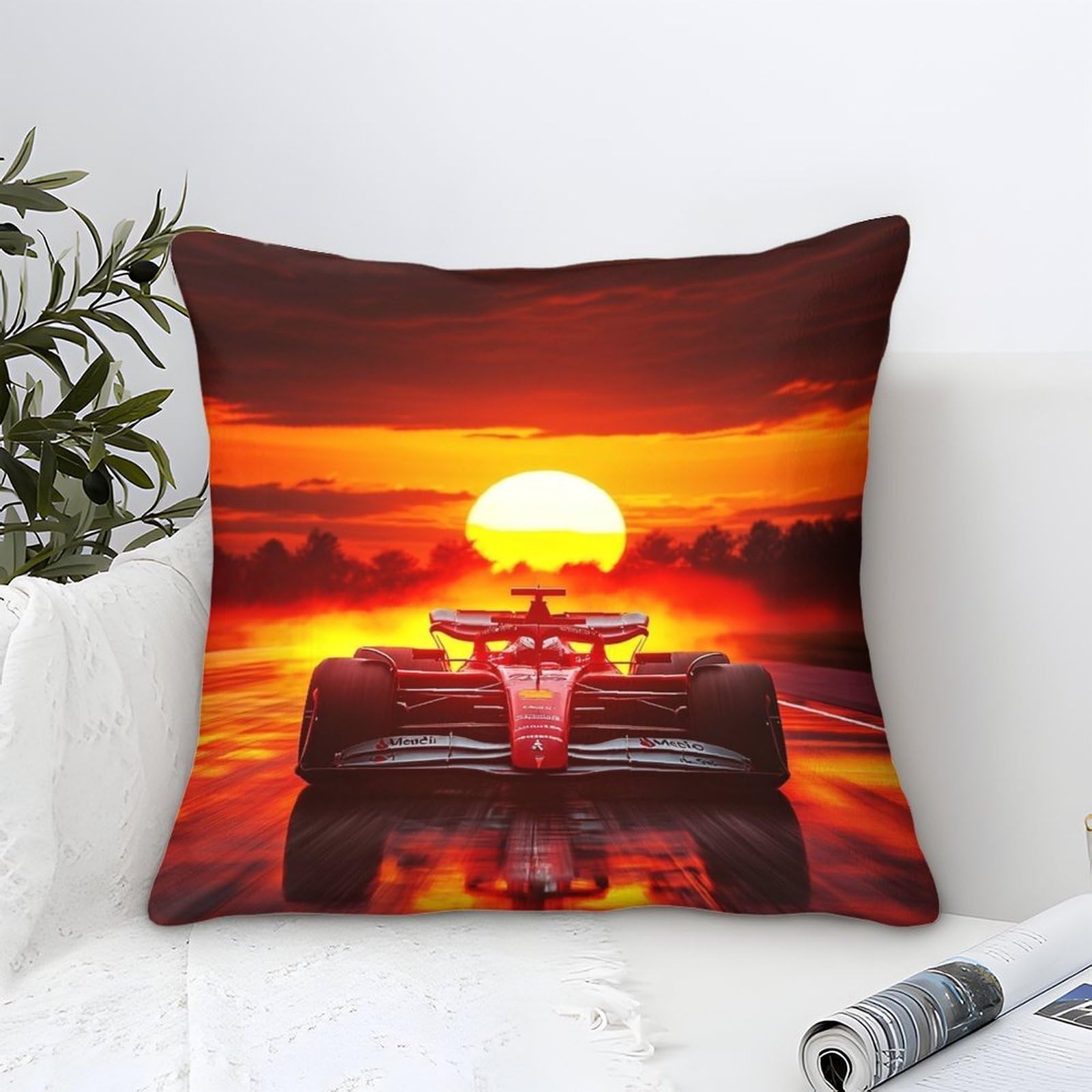 Dafufbw Formulaa Racing-3 Formulaa Racing Microfiber Cushion Cover 40X40cm, Racing Car Decorative Square Throw Pillow Case For Couch Livingroom Sofa Bed