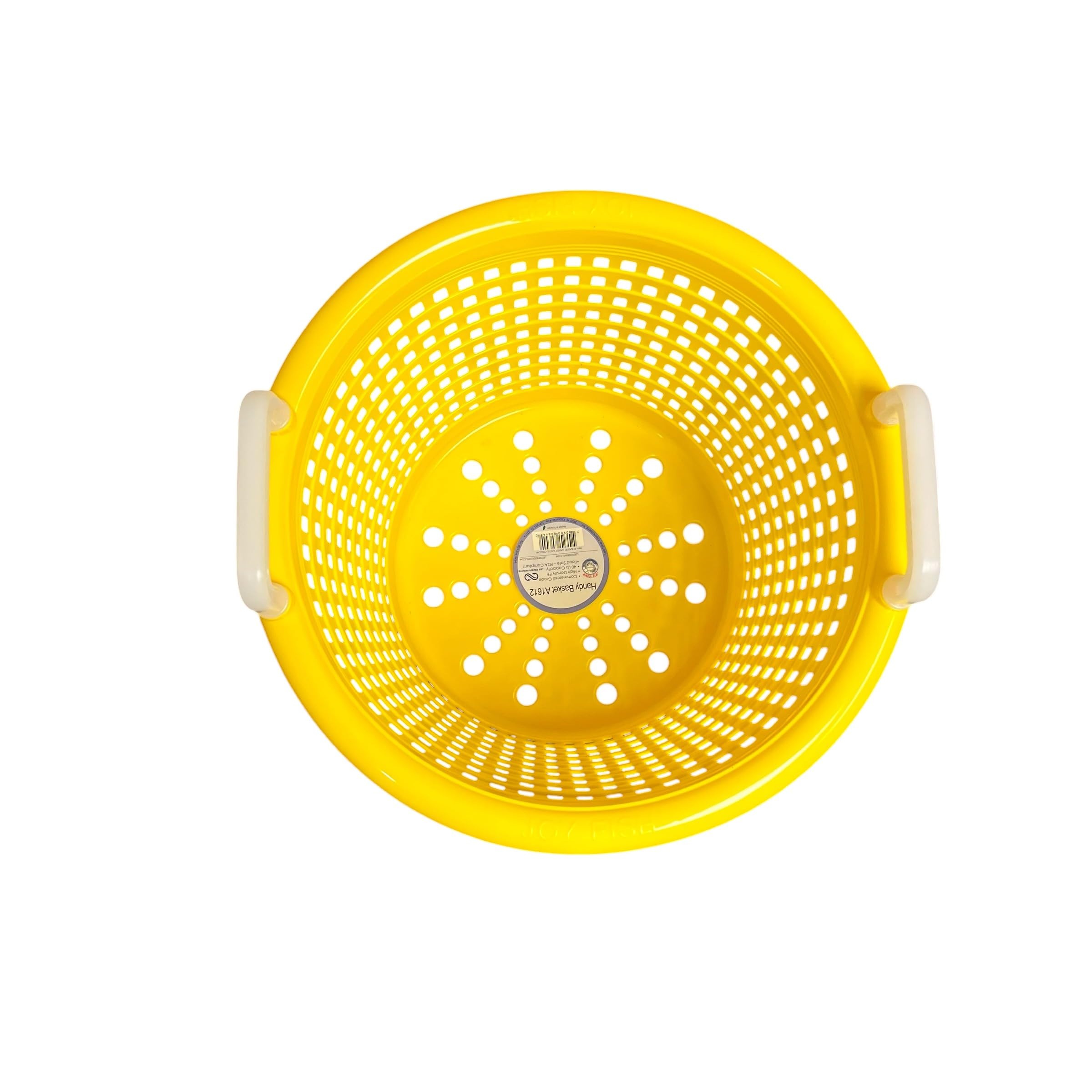 LEE FISHER SPORTS Heavy Basket Yellow - for Fishing, all Purpose Basket-Yellow, heavy duty, hold up 40 lbs, can take hot and cold condition, used by commercial fishermen for decades.