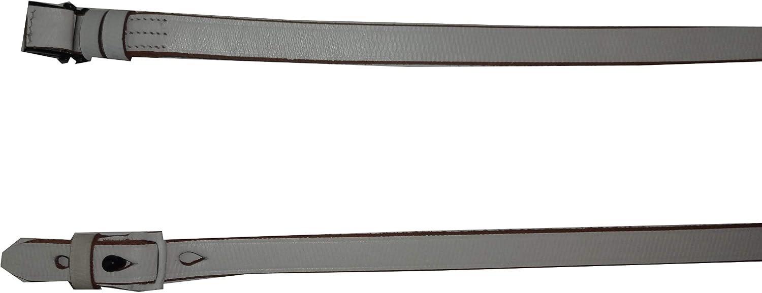 warreplica Personalized WWII German Army Heer Waffen K98 98K White Leather Carry Sling - Reproduction image 4