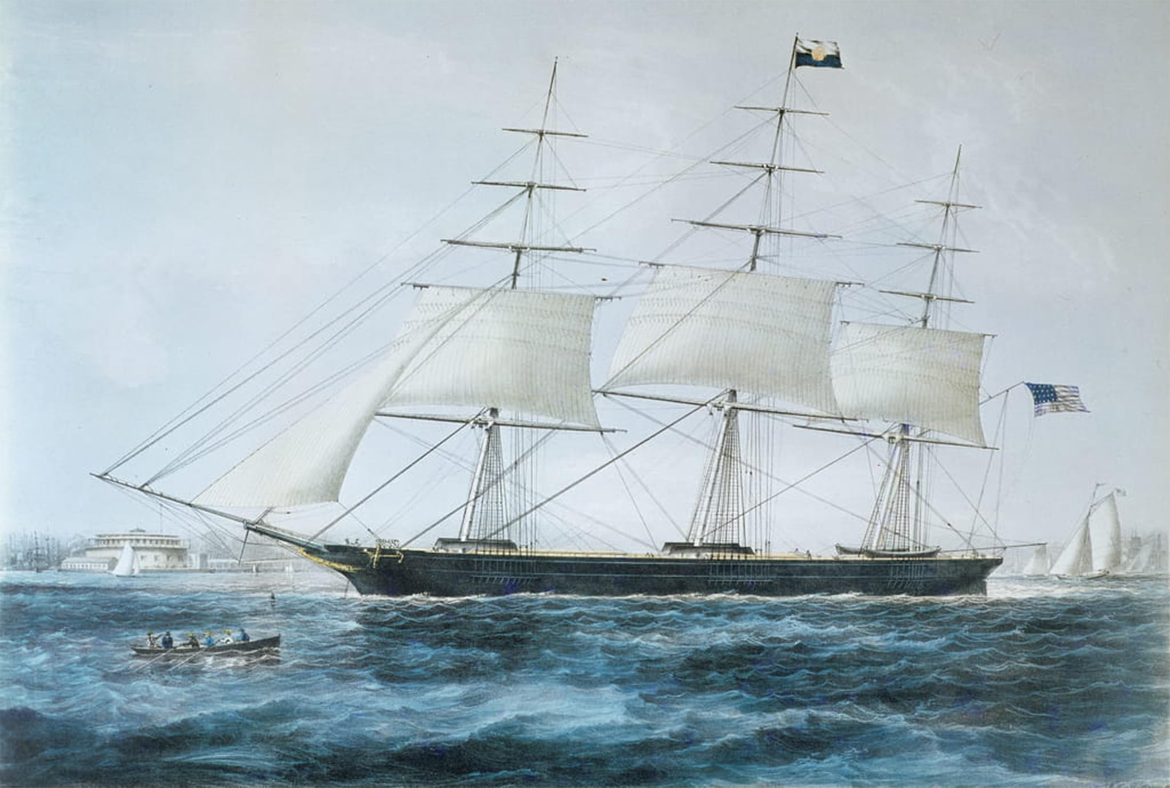 Pinturas famosas de Nathaniel Currier para decorar salones elegantes 5