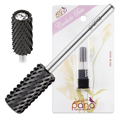 USA PANA - Broca profesional de carburo de barril pequeño o grande con parte superior de cristal, tamaño de vástago de 3/32 pulgadas, para máquina