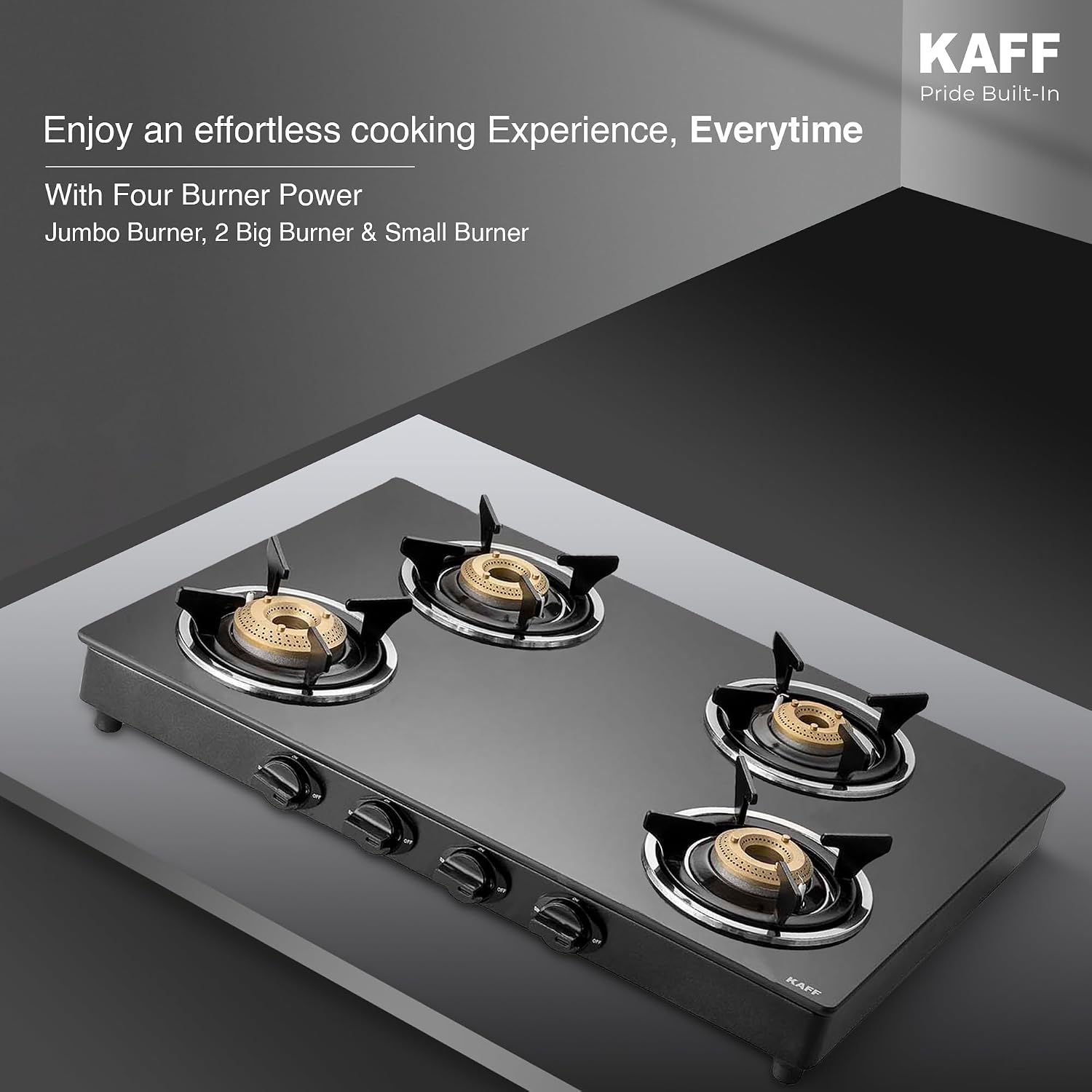 Top view of KAFF CTC 69 4B Gas Stove with four burners